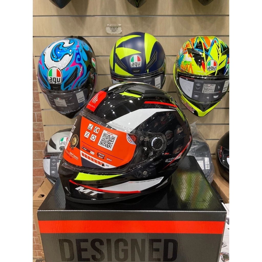 西班牙 MT STINGER 2 ST2 毒刺2 黑灰白 亮面 全罩 安全帽 進口帽 亞版 公司貨