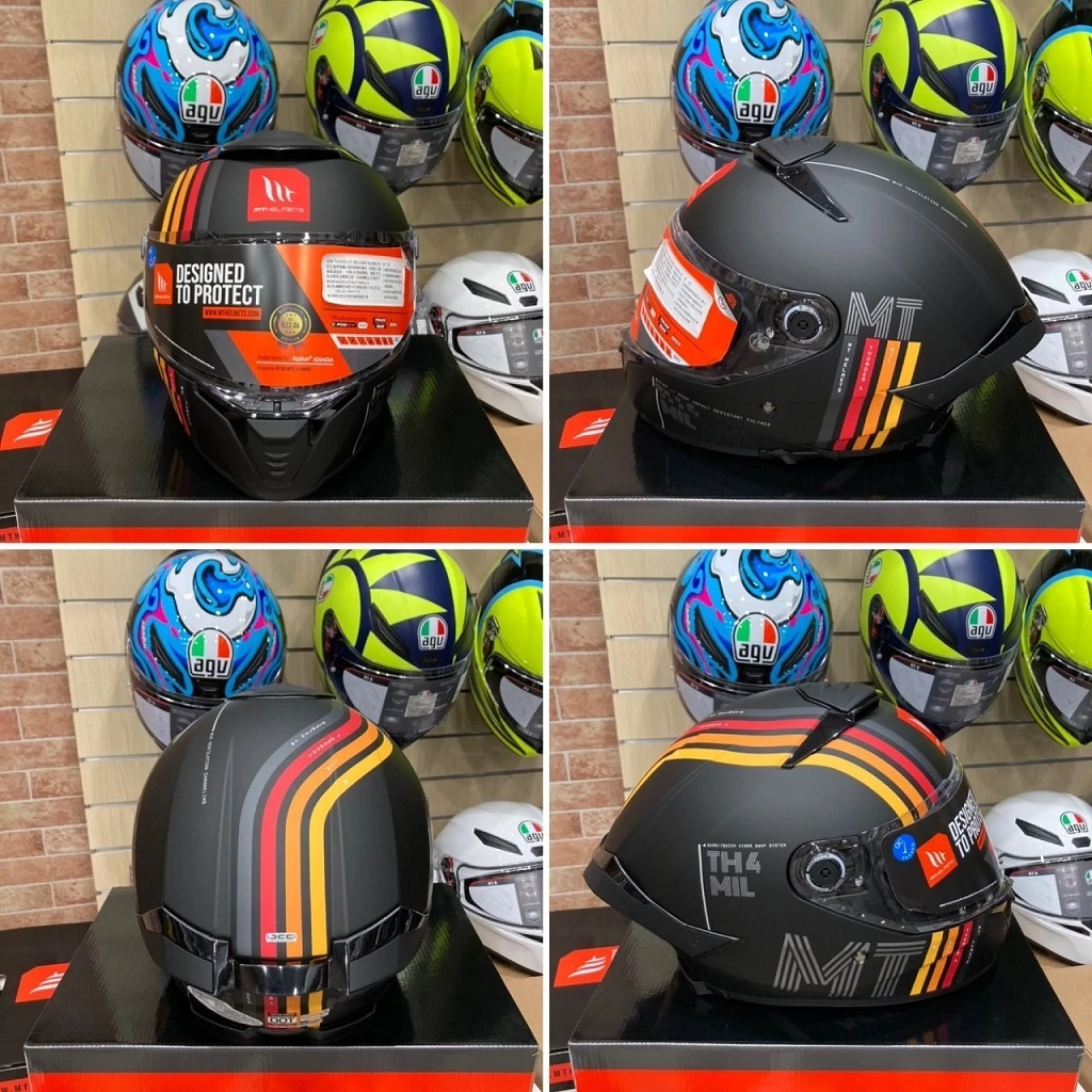 西班牙 MT THUNDER 4 SV 雷神4 啞黑線條 全罩 安全帽 進口帽 亞版 公司貨