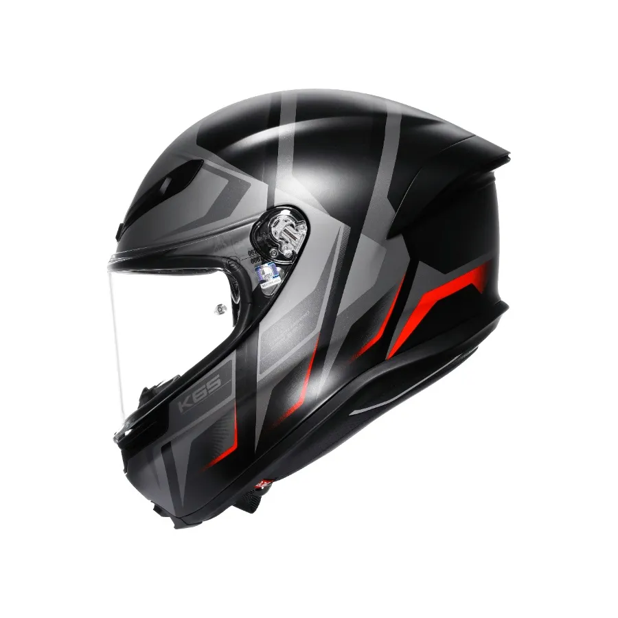 AGV K6 S KARVE 消光黑灰紅 公司貨 亞洲版 碳纖維 全罩安全帽 新款 K6S 輕量 大鴨尾
