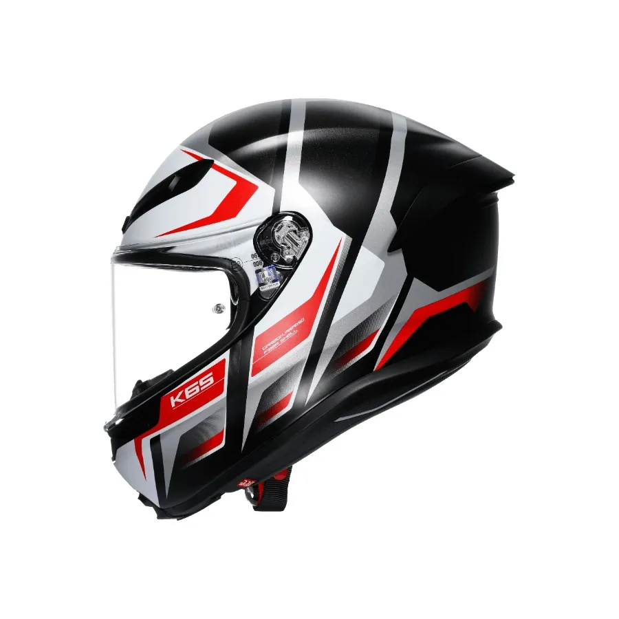 AGV K6 S KARVE 消光黑白紅 公司貨 亞洲版 碳纖維 全罩安全帽 新款 K6S 輕量 大鴨尾