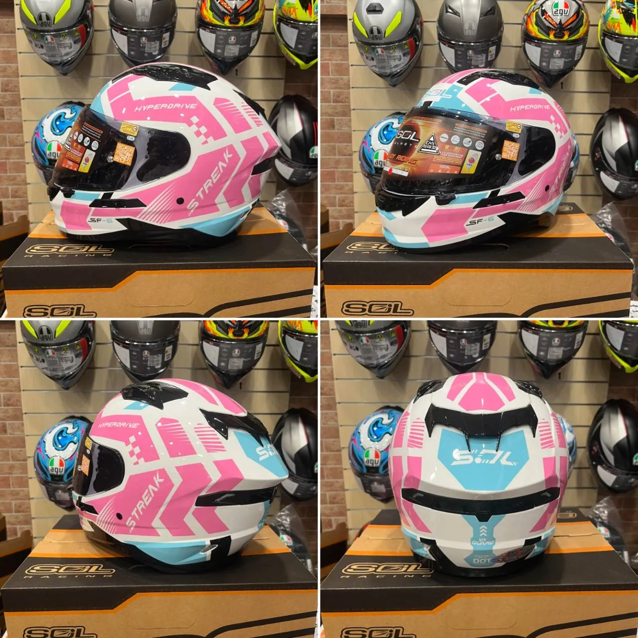 SOL SF-6 / SF6 前衛者 內藏式墨鏡 EPS完全防護 全可拆洗 全罩 安全帽