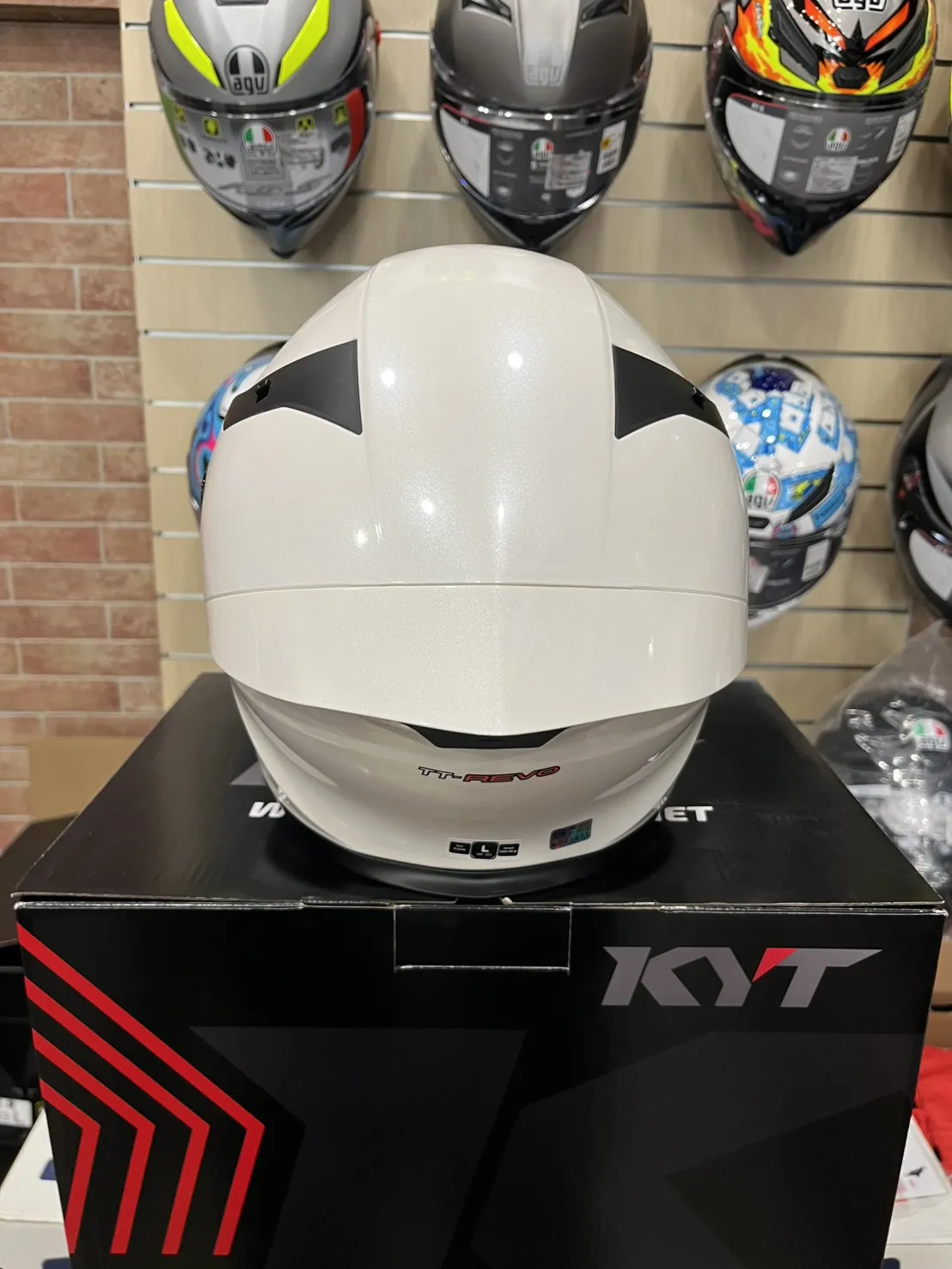 KYT TT-REVO TT-R 素色 珍珠白 素白 全罩式 安全帽 送燻黑押尾 公司貨 TTR