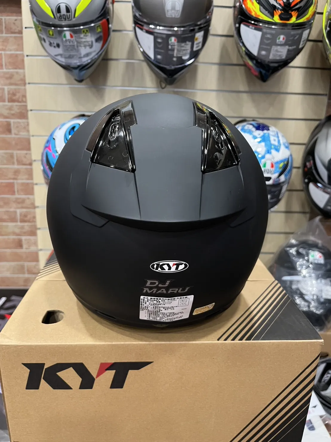 KYT DJ MARU DJM 素色 霧面黑 消光黑 半罩安全帽 透氣通風 3/4罩 通勤帽 公司貨
