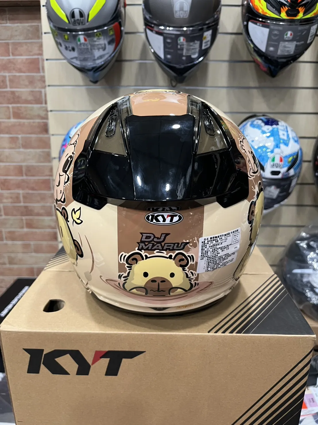 KYT DJ MARU DJM #19水豚君 半罩安全帽 透氣通風 3/4罩 通勤帽 公司貨