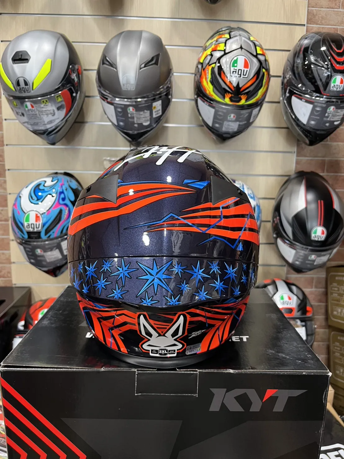 KYT TT-REVO TT-R #37藍 選手彩繪 全罩式 安全帽 送燻黑押尾 公司貨 TTR