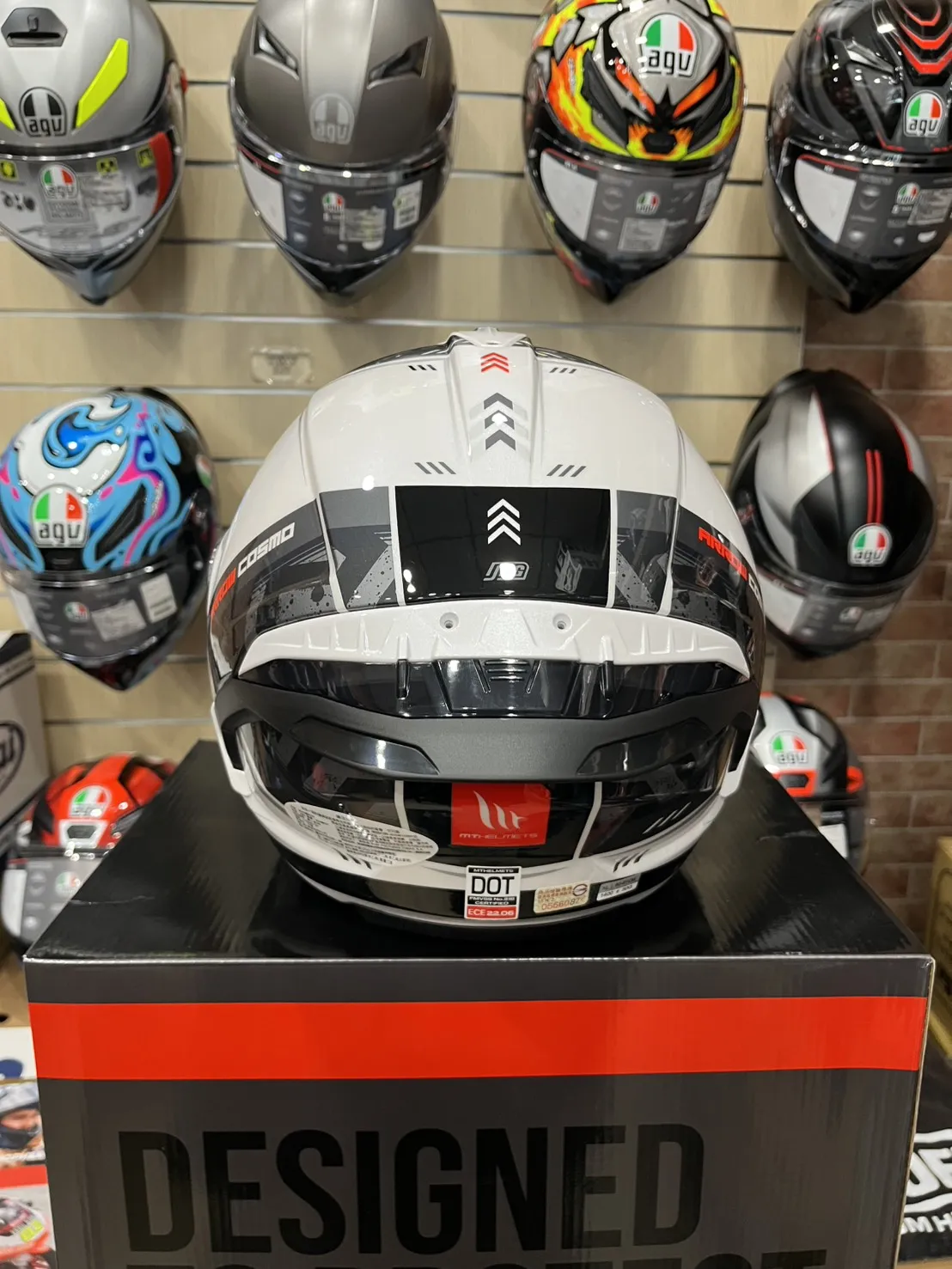 西班牙 MT COSMO SV 星際 黑白灰方向 3/4半罩 安全帽 快拆式鏡片 內墨鏡 鴨尾 亞版公司貨