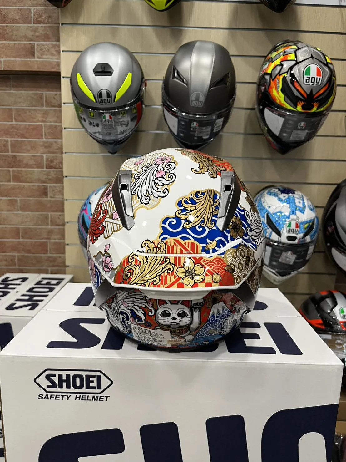 SHOEI X-15 MARQUEZ MOTEGI5 TC-6 白招財貓 大橋公司貨 茂木站 祭典帽 