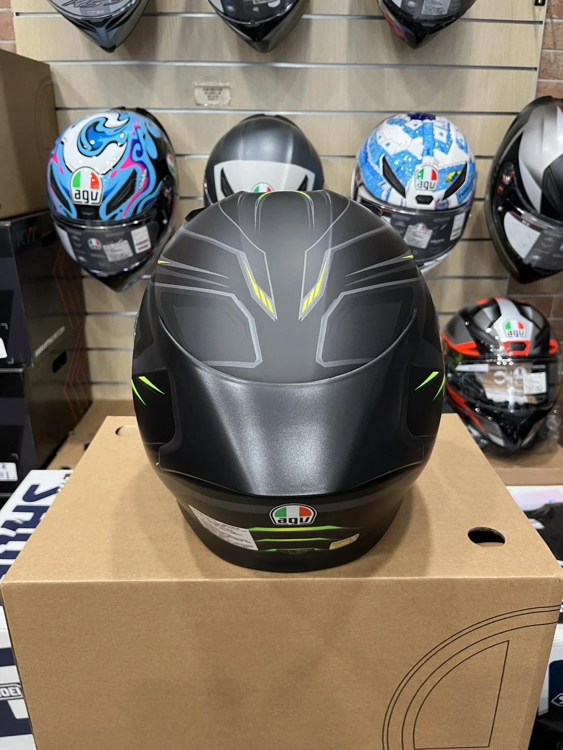 AGV K3 SYTH BLACK/YELLOW 消光黑黃 內墨片 全罩安全帽 亞洲版 公司貨 附鴨尾
