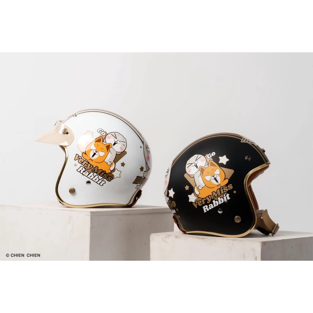   NIKKO N-401/N401 好想兔 Very Miss Rabbit聯名款 復古安全帽 騎士帽 送帽簷