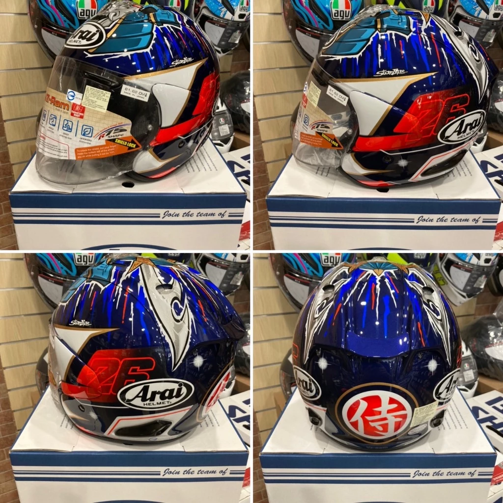  ARAI VZ-RAM Pedrosa Shogun 3/4 半罩 安全帽 VZ RAM