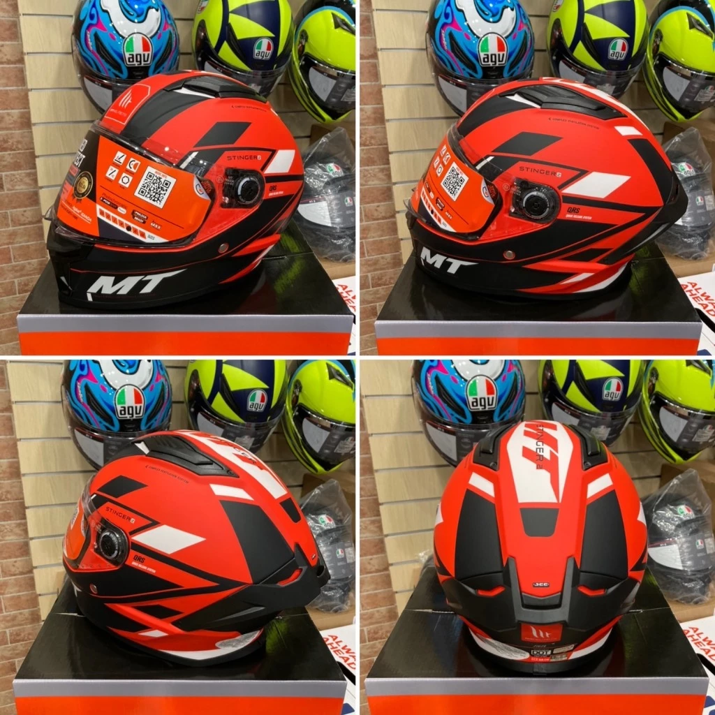 西班牙 MT STINGER-2 ST2 毒刺2 黑紅 消光 全罩 安全帽 進口帽 亞版 公司貨