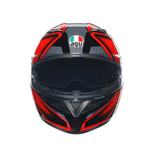AGV K3 COMPOUND BLACK RED 亮黑紅 內墨片 全罩安全帽 亞洲版 公司貨 附鴨尾