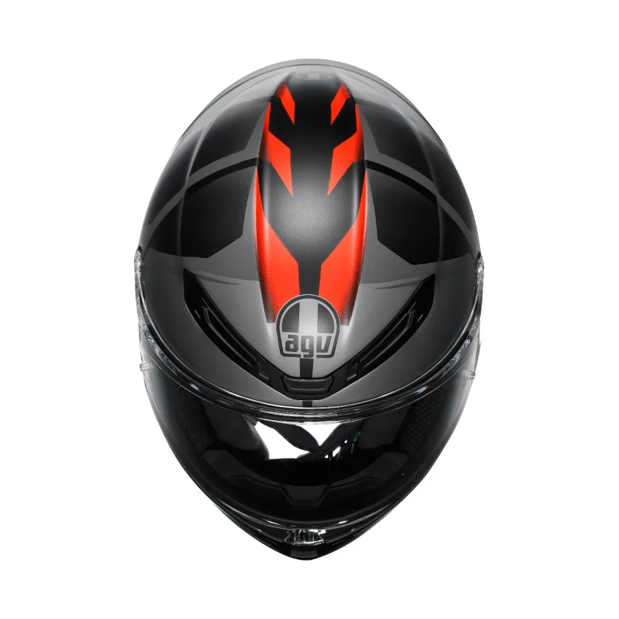 AGV K6 S KARVE 消光黑灰紅 公司貨 亞洲版 碳纖維 全罩安全帽 新款 K6S 輕量 大鴨尾