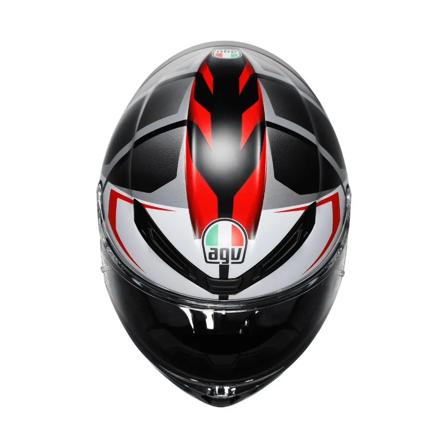 AGV K6 S KARVE 消光黑白紅 公司貨 亞洲版 碳纖維 全罩安全帽 新款 K6S 輕量 大鴨尾