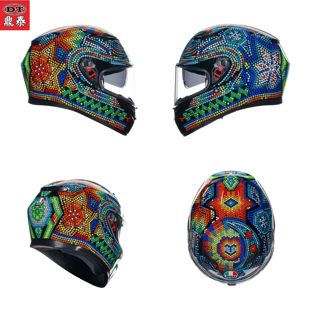 AGV K3 ROSSI WINTER TEST 2018 羅西 內墨片 全罩安全帽 亞洲版 公司貨 附鴨尾