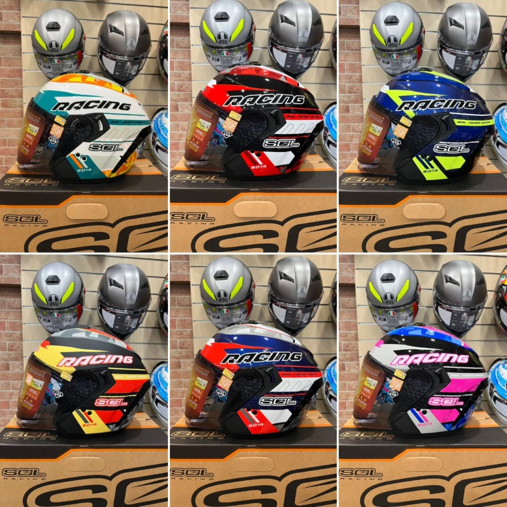 SOL SO-14 急速先鋒 半罩式安全帽 SO14 齒排釦 內墨鏡 通勤帽 快拆式鏡片