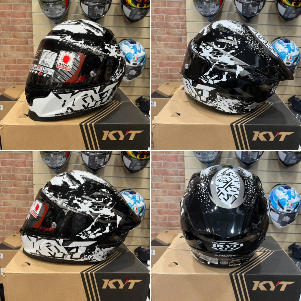 KYT STRIKER #N白 全罩式安全帽 大壓尾