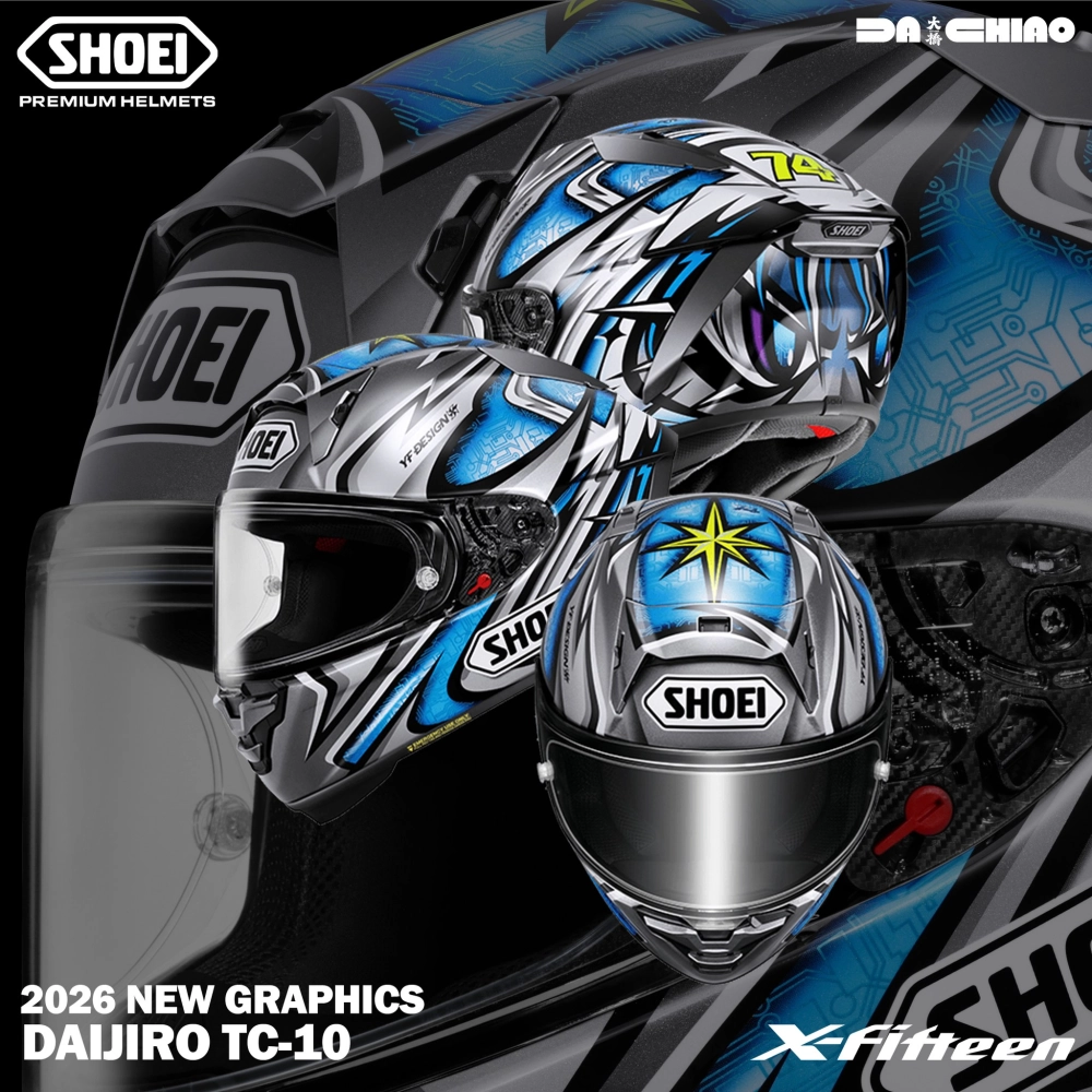 【預購】SHOEI X-Fifteen DAIJIRO TC-10 (加藤大治郎)