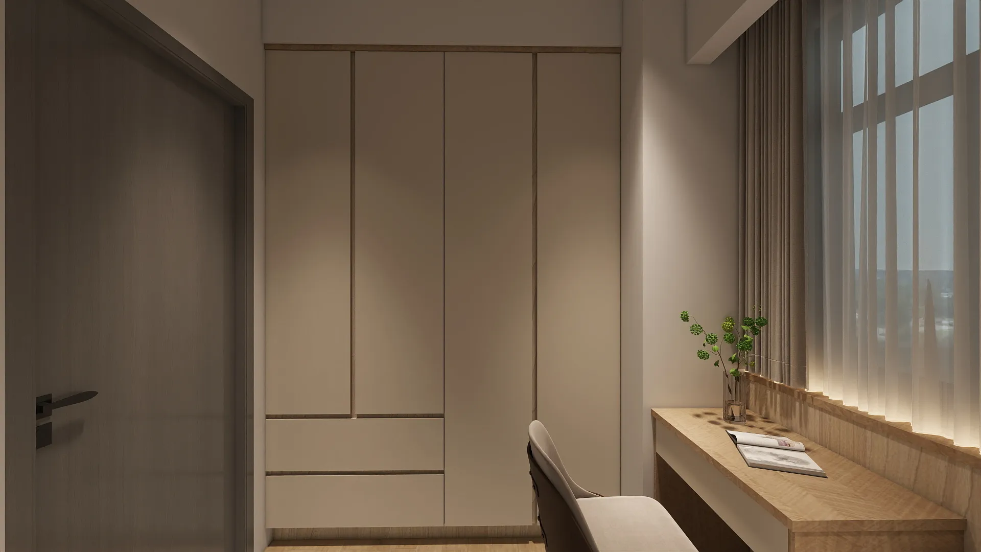 【磐興寬心四房設計】日系簡約 × 26 坪住宅規劃｜台中北屯｜邸苑室內設計