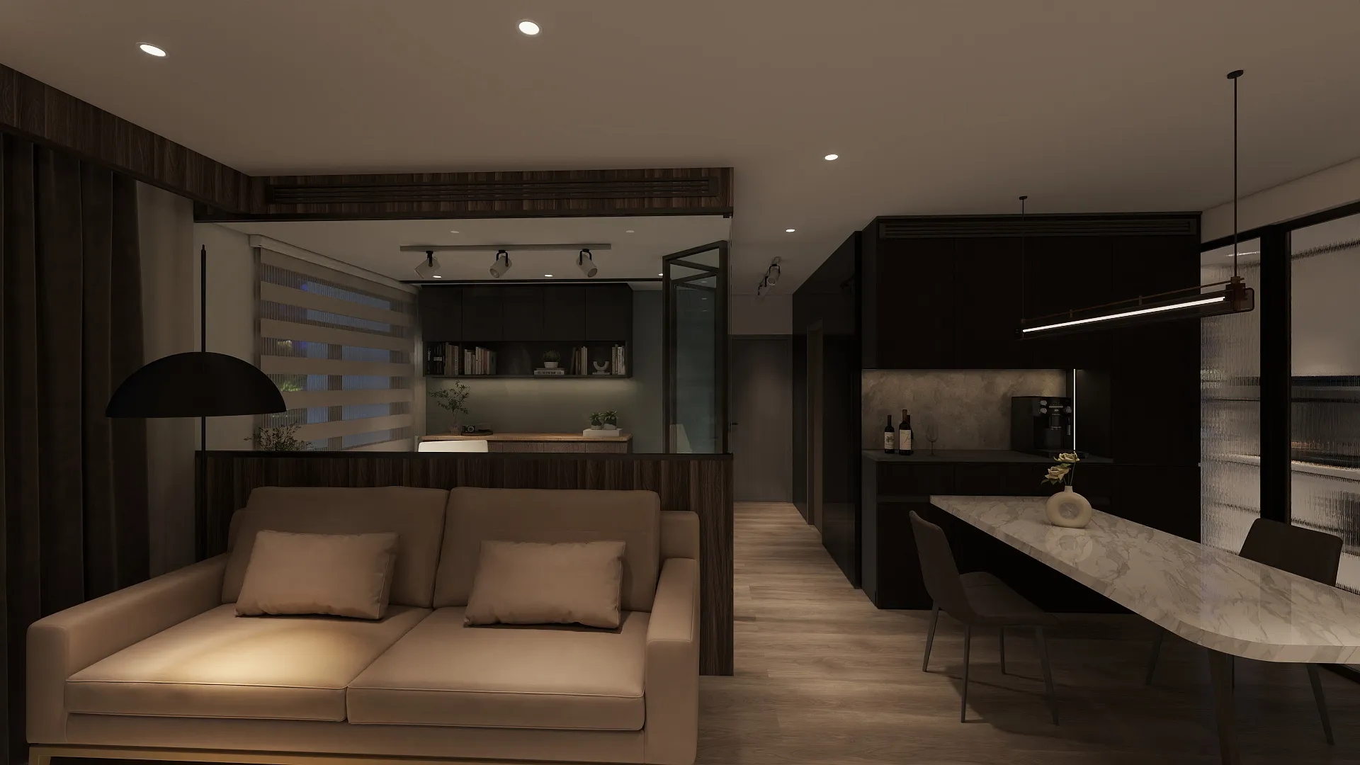 【台中北屯南悅豐映三房設計】｜現代風 × 輕奢質感生活｜23 坪住宅規劃｜邸苑室內設計