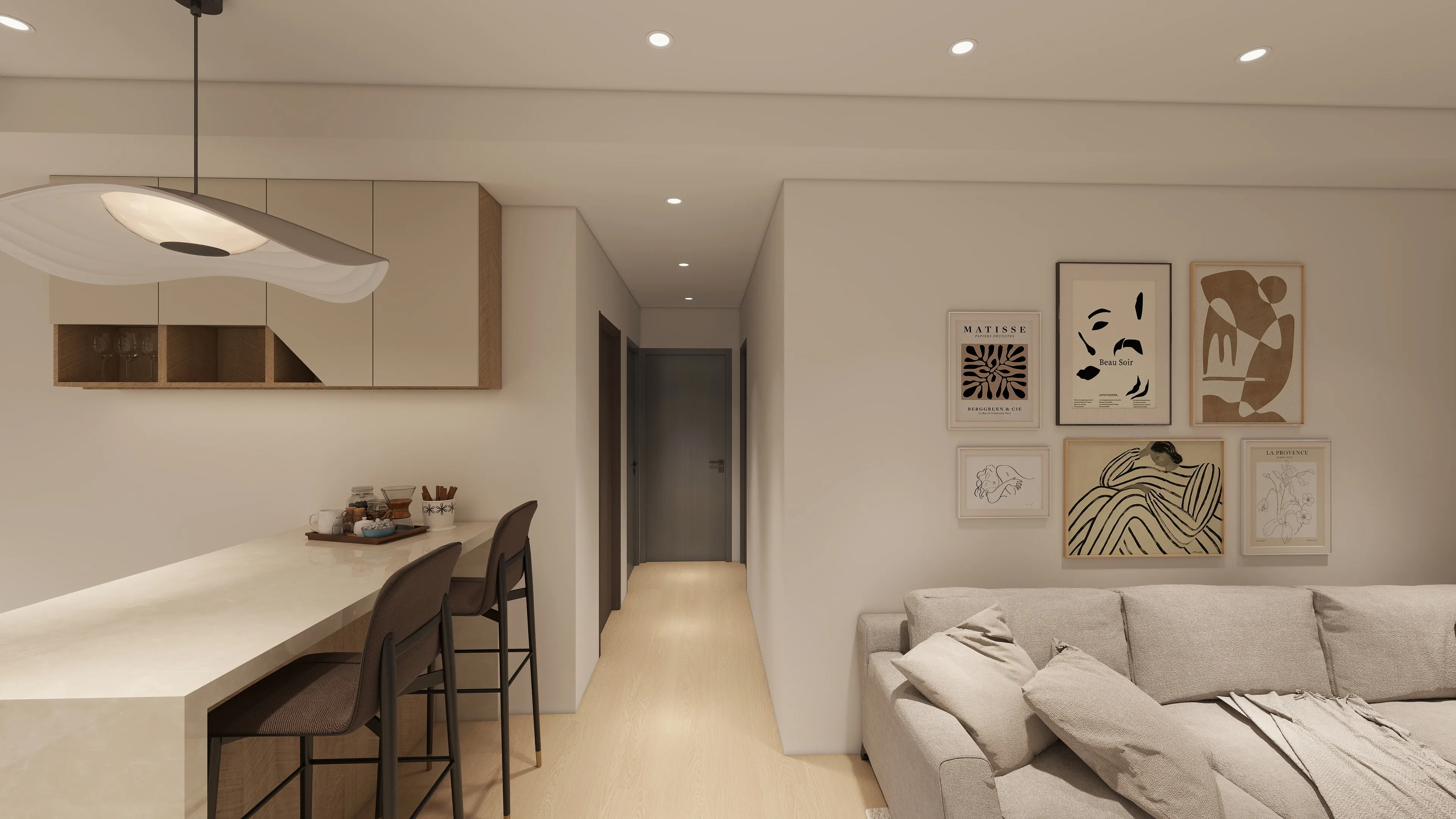 當北歐風遇見鹿港藤編：鹿江風華 22.5 坪質感宅，邸苑用「復古與簡約」勾勒古鎮裡的慢生活。