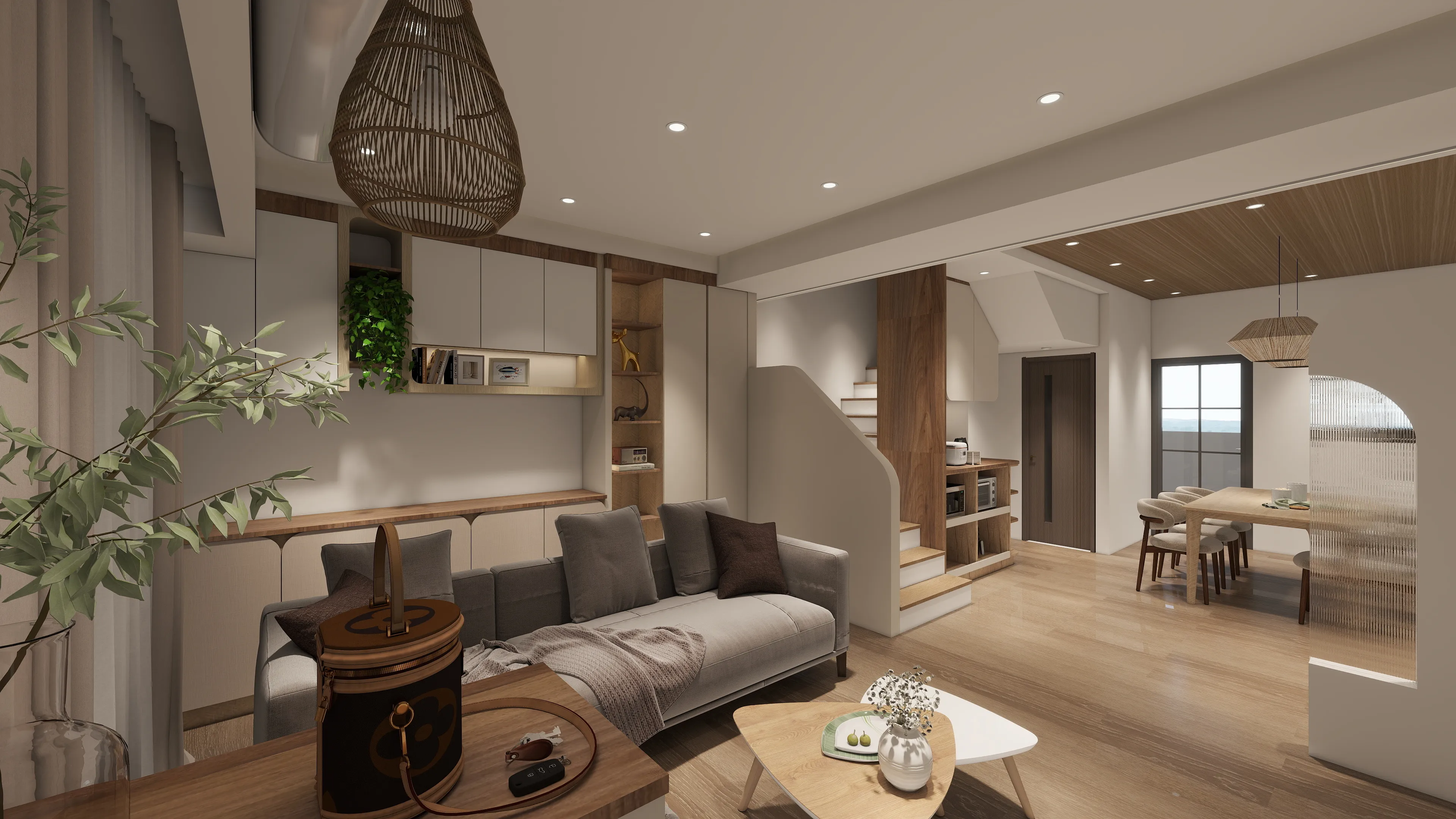 在后里,找回赤腳走路的自在:青禾透天設計開箱,邸苑用木香與光影,為你醞釀一處生活容器。