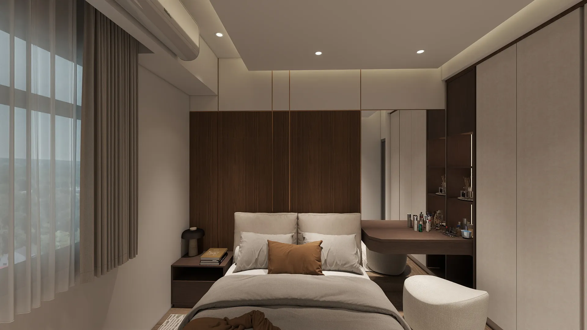 【大塊藏硯兩房現代簡約風】｜北屯室內設計｜19坪小坪數規劃案例｜邸苑室內設計