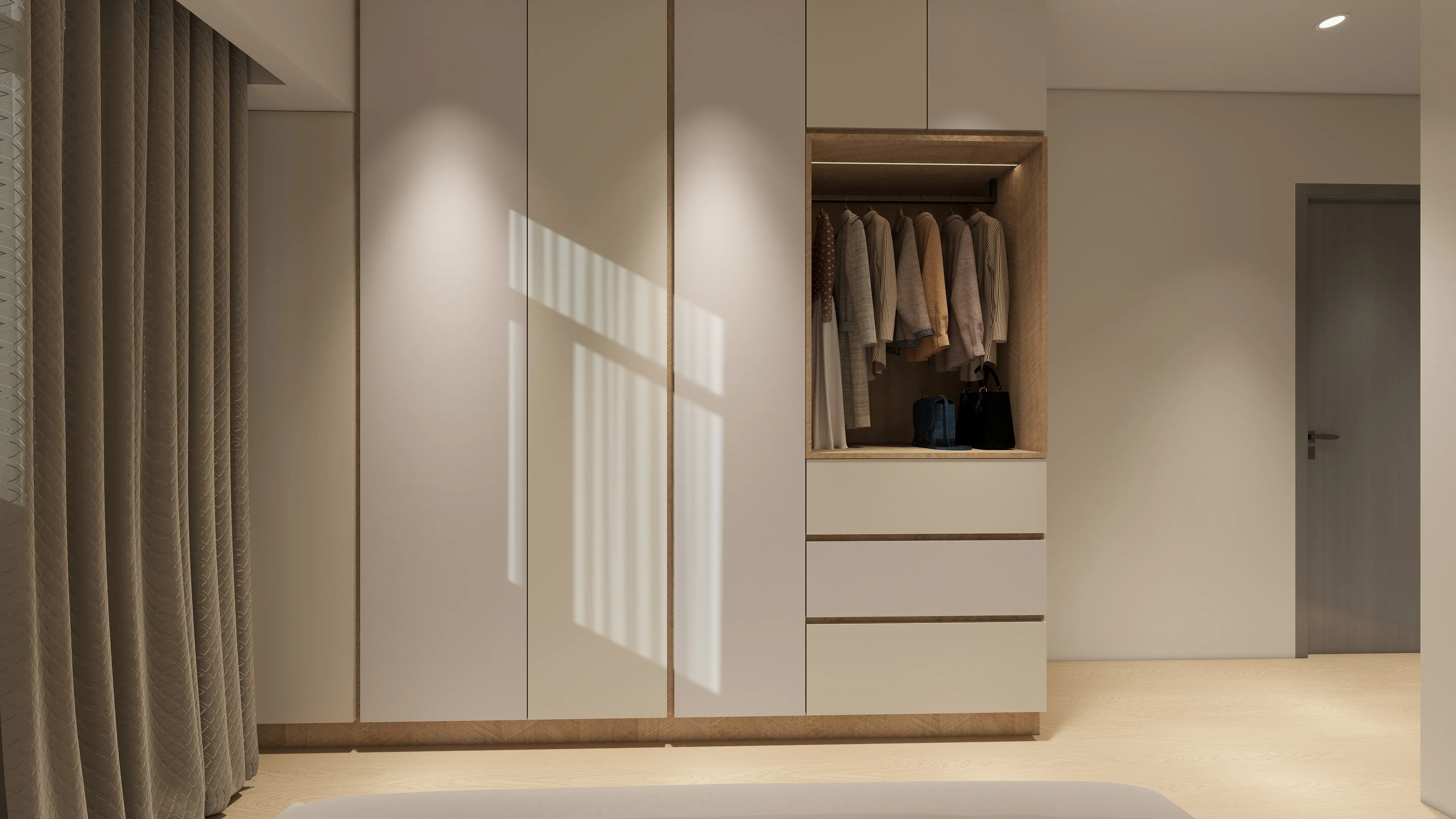 當北歐風遇見鹿港藤編：鹿江風華 22.5 坪質感宅，邸苑用「復古與簡約」勾勒古鎮裡的慢生活。