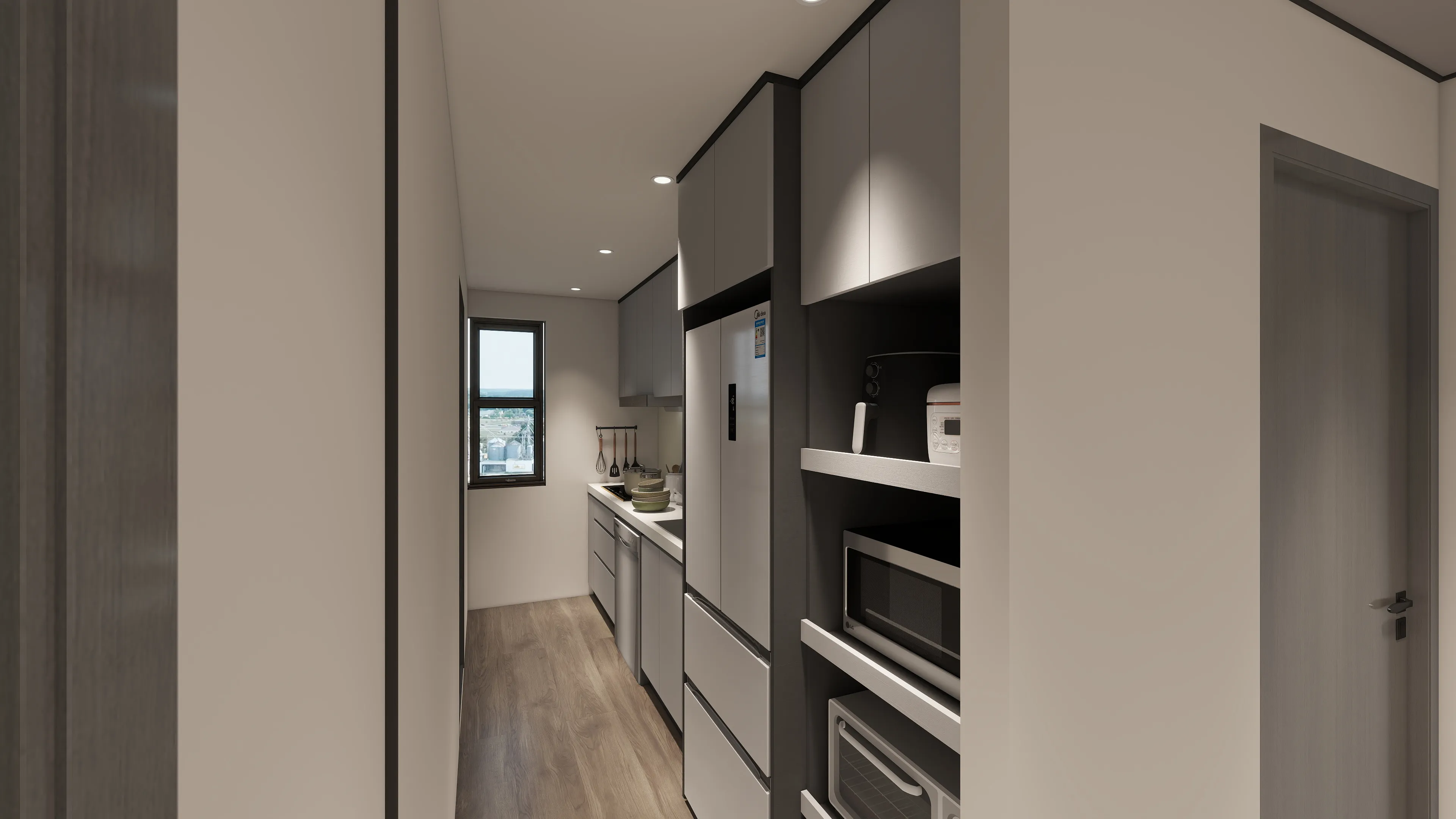 沙鹿勝興興站裝潢必學！邸苑「以簡馭繁」生活哲學：19.5 坪三房的隱形收納術，預演從容的日常儀式感。