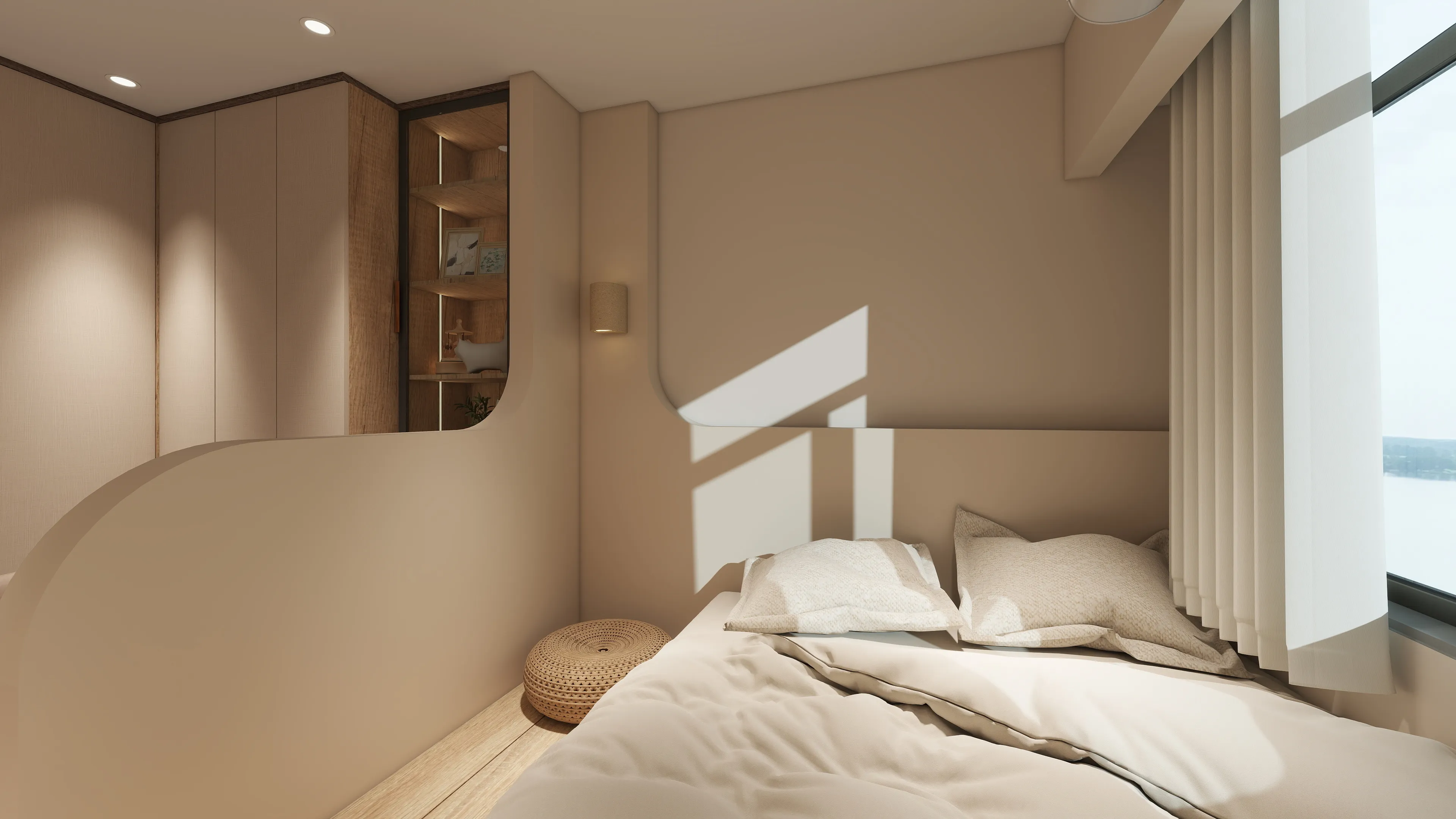 當北歐風遇見鹿港藤編：鹿江風華 22.5 坪質感宅，邸苑用「復古與簡約」勾勒古鎮裡的慢生活。