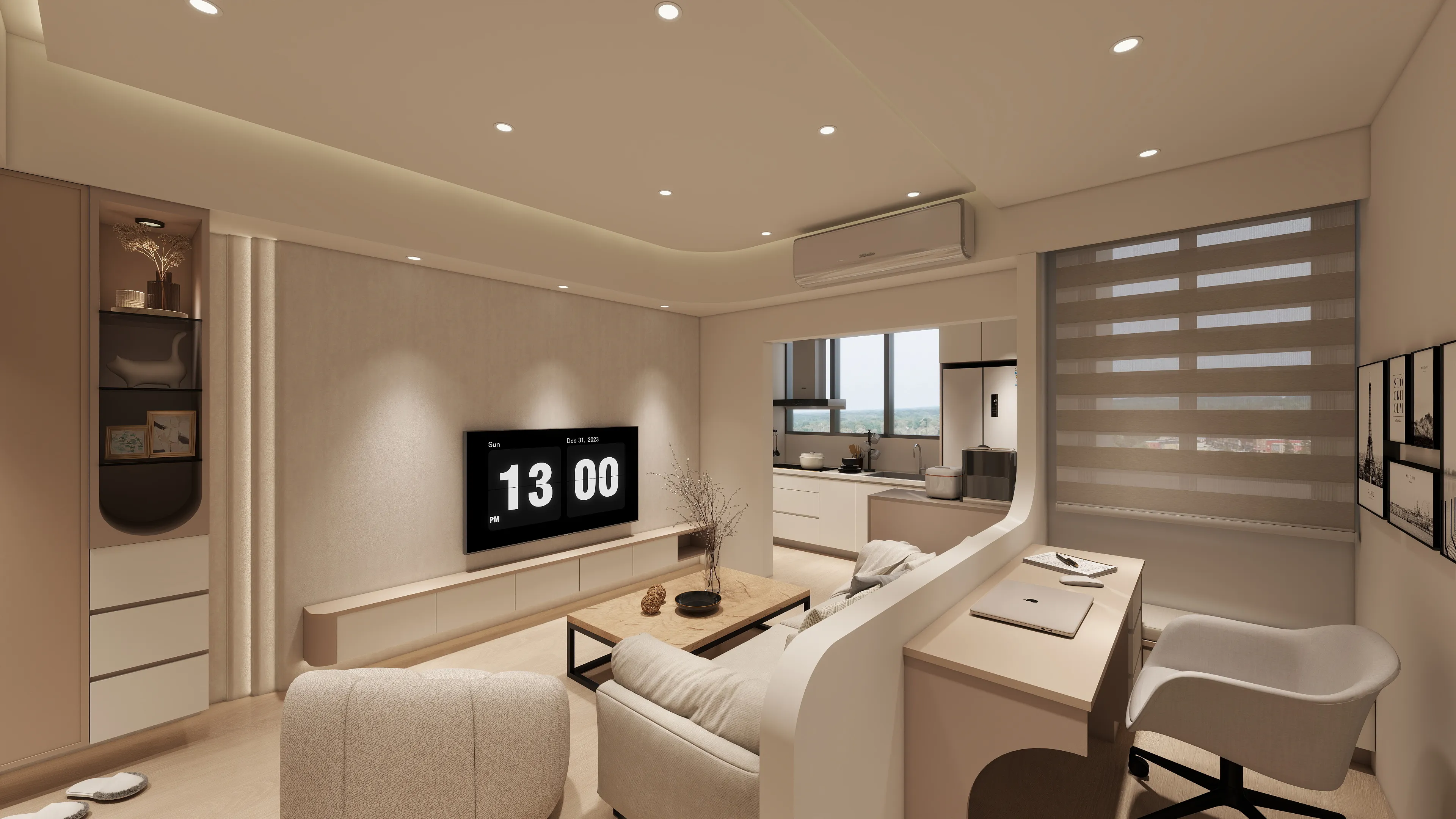 月繳2萬起入主「光明苑」精華兩房，高坪效美型收納與木地板設計，讓14.5坪打造極簡理想家！