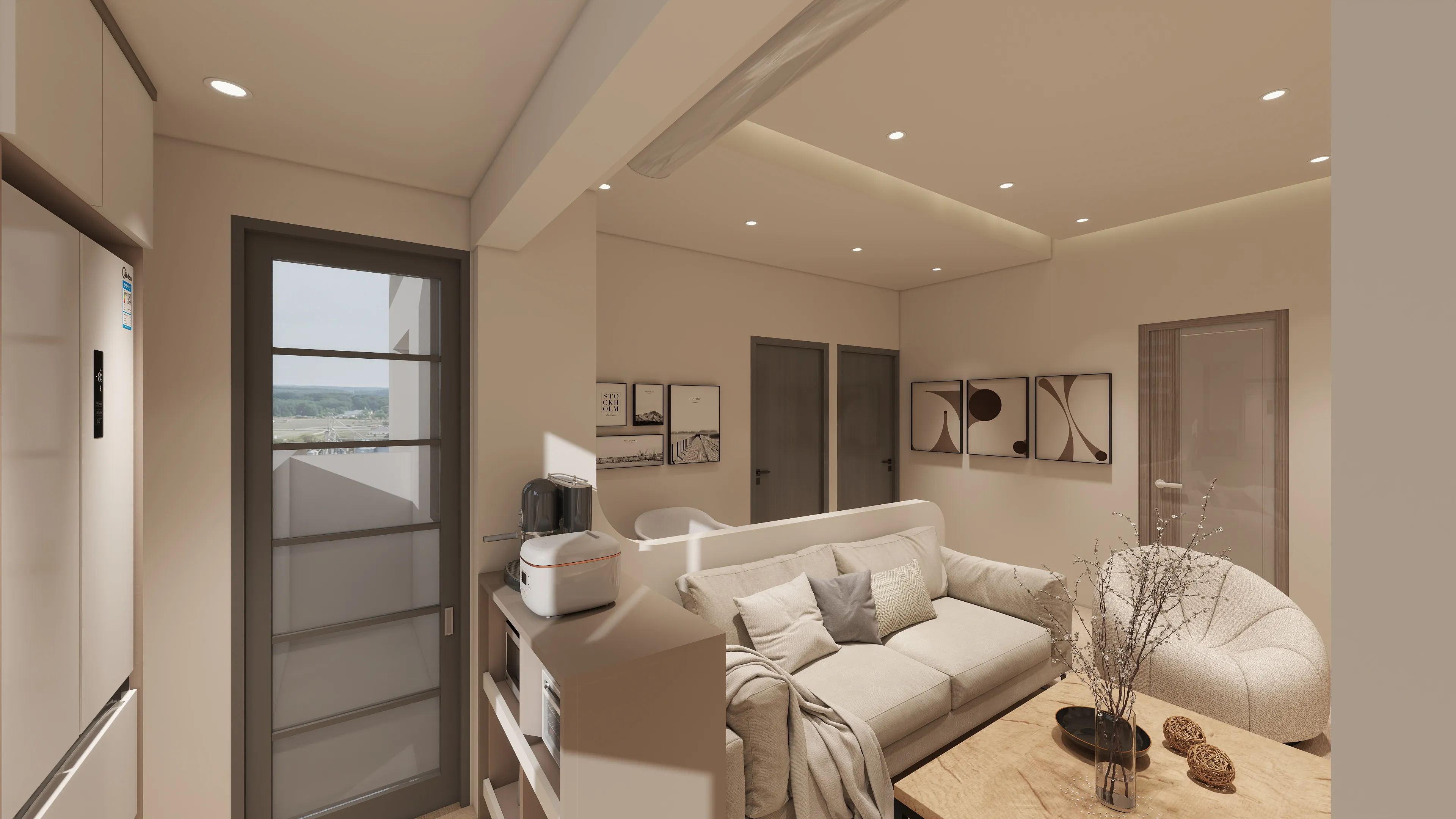 月繳2萬起入主「光明苑」精華兩房，高坪效美型收納與木地板設計，讓14.5坪打造極簡理想家！