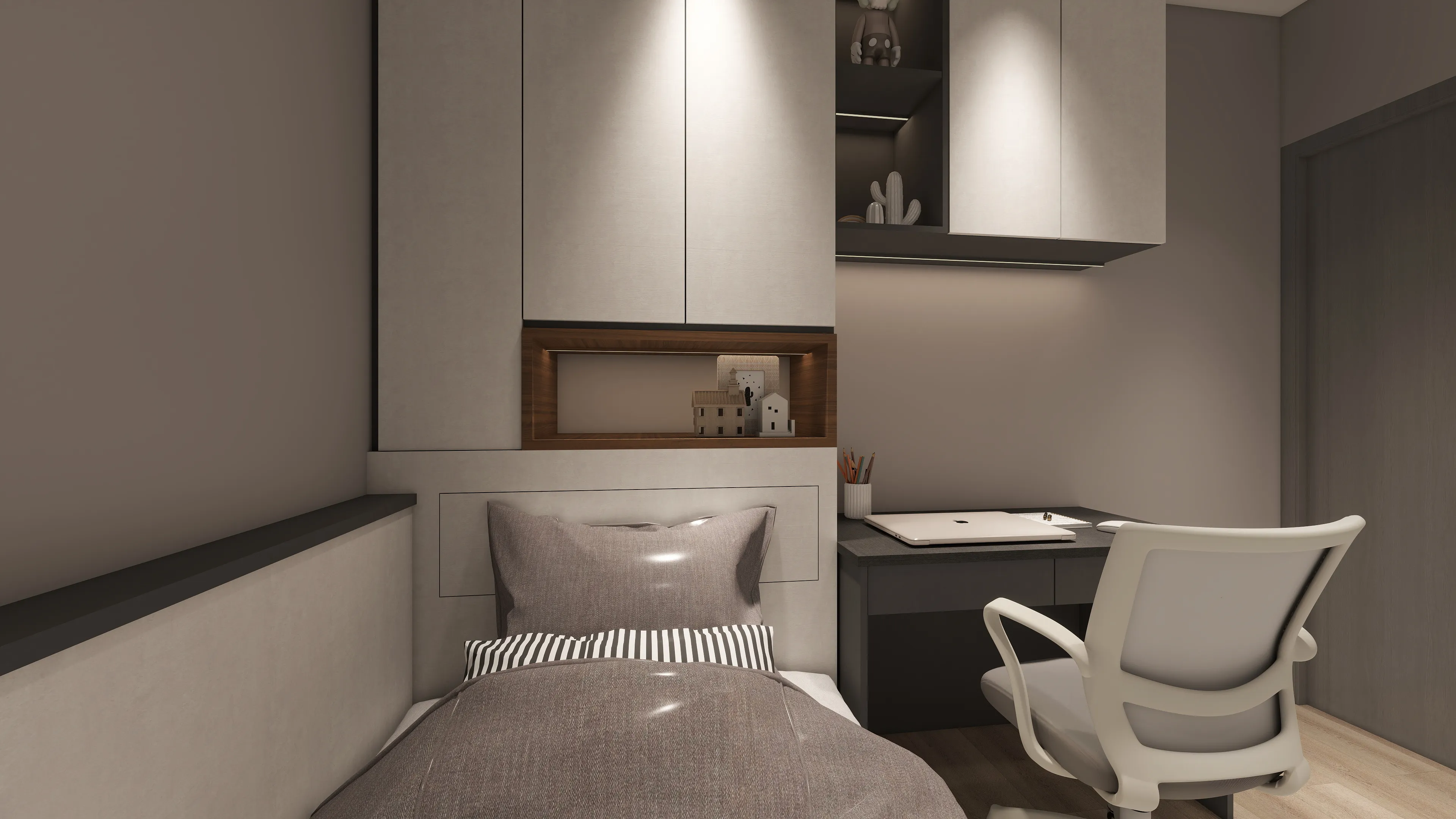 沙鹿勝興興站裝潢必學！邸苑「以簡馭繁」生活哲學：19.5 坪三房的隱形收納術，預演從容的日常儀式感。