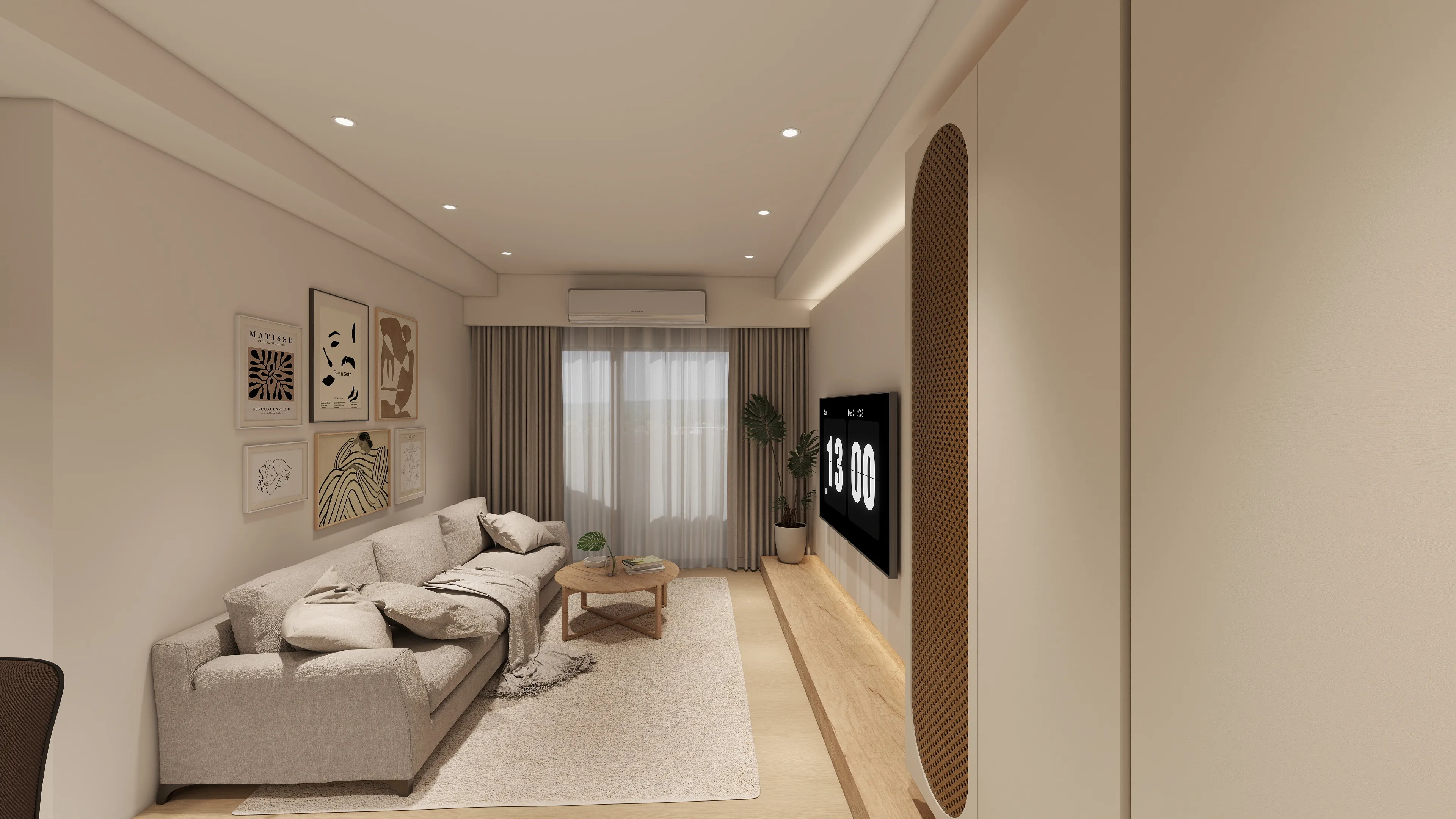 當北歐風遇見鹿港藤編：鹿江風華 22.5 坪質感宅，邸苑用「復古與簡約」勾勒古鎮裡的慢生活。