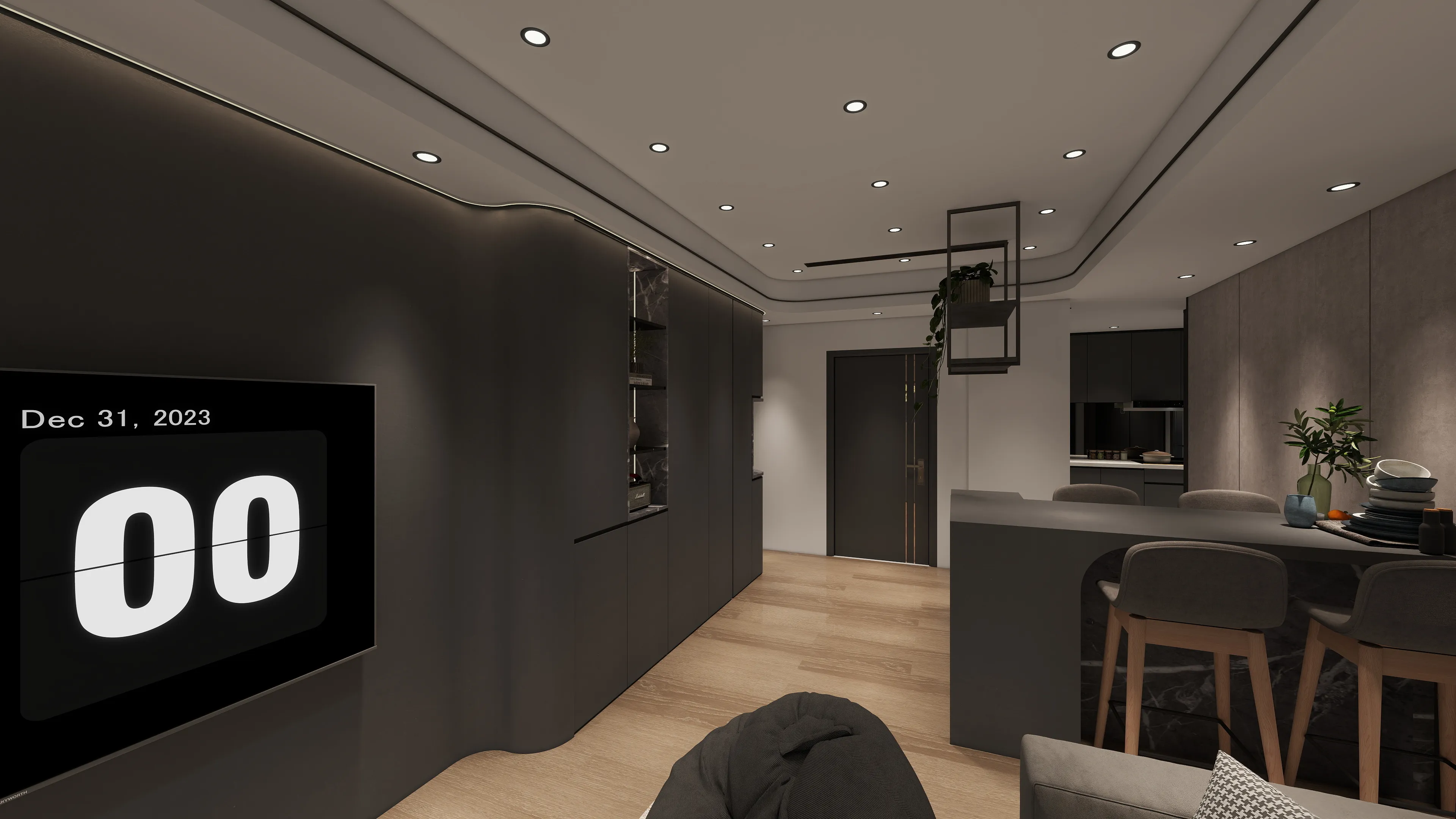 邸苑室內設計-豐邑太原YES-客餐廳-現代風