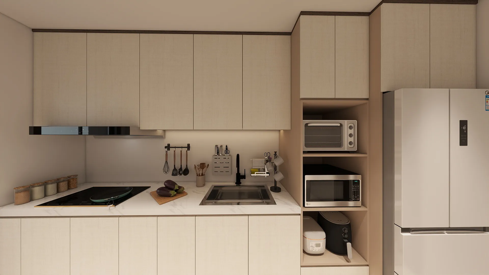 御閑之森 2房 | 奶油風 | 邸苑社內設計