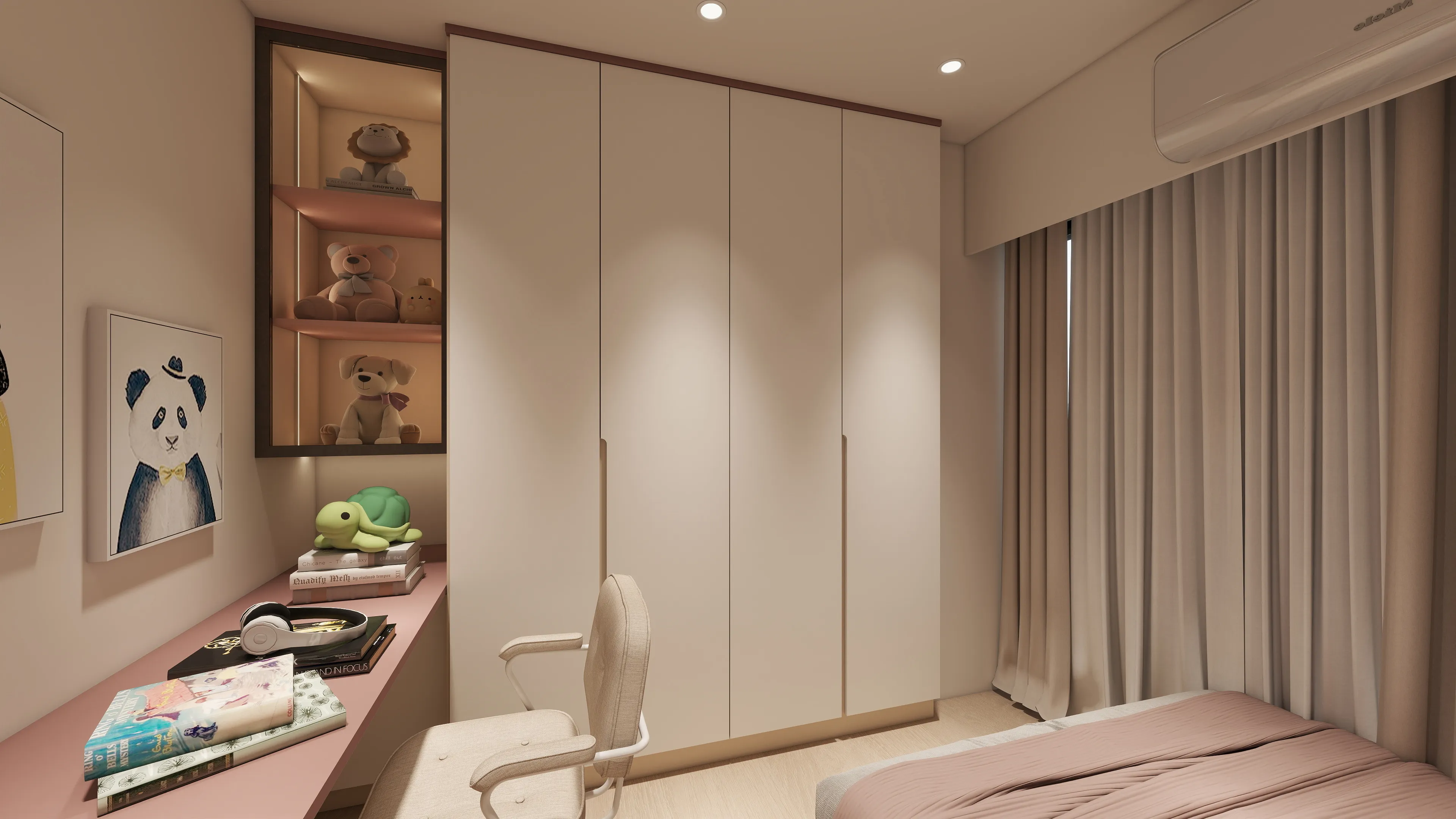 邸苑室內設計-光明苑 2房-臥室1 衣櫃-簡約風