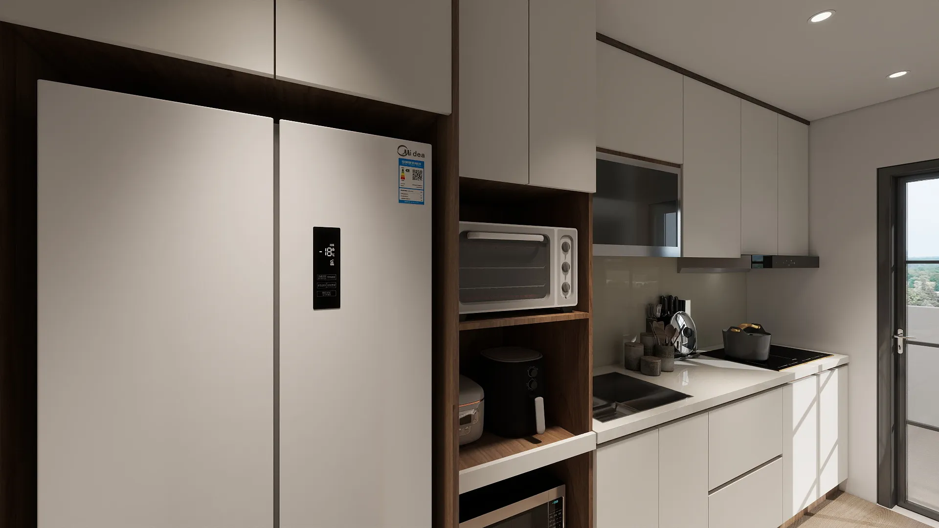 邸苑室內設計-勝興豐境 A1B1-廚房 -北歐風