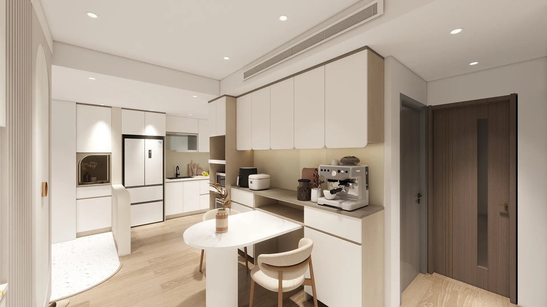 邸苑室內設計-合新城峰 2房-餐桌區-北歐風