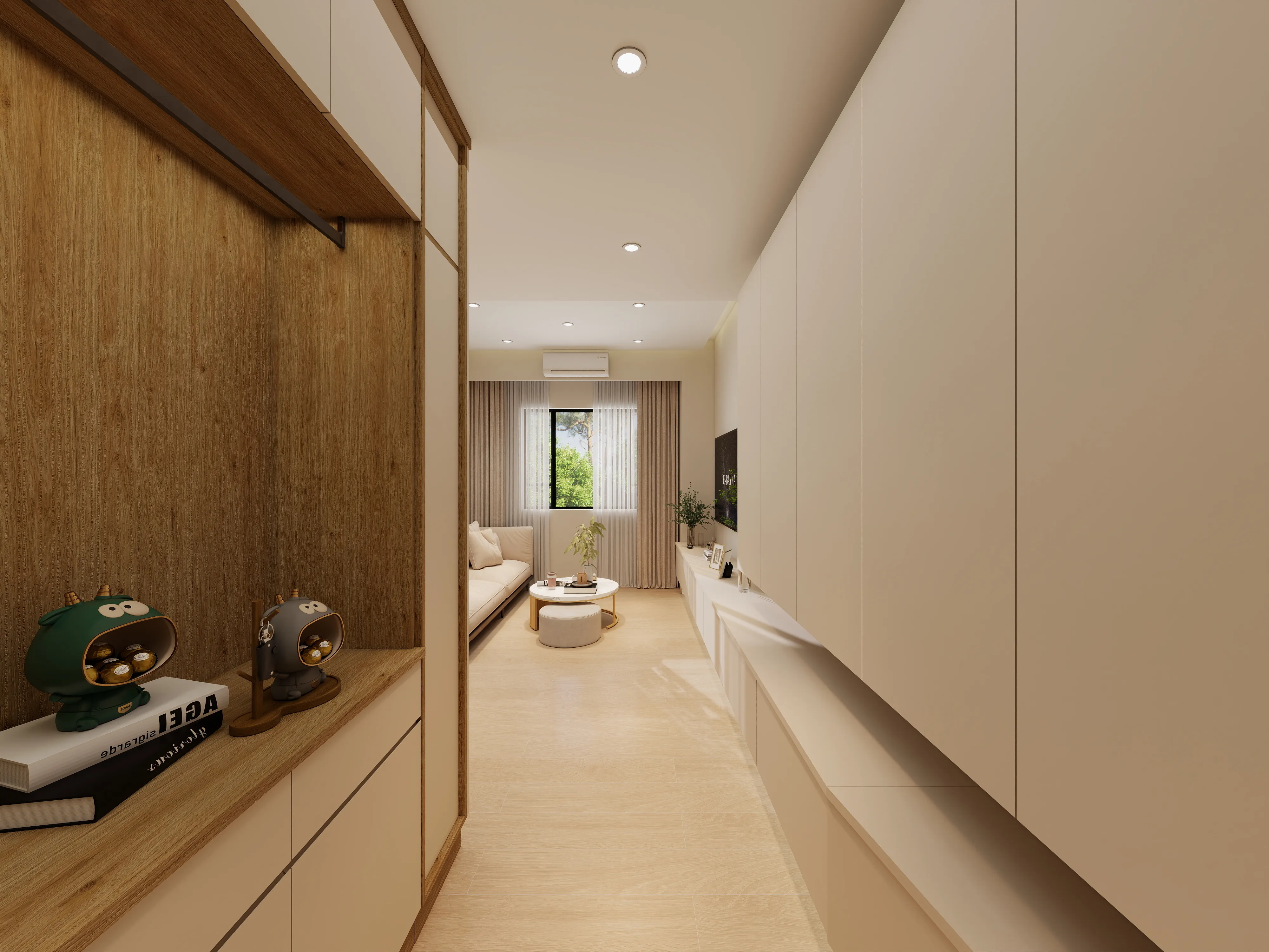 邸苑室內設計-御閑之森 3房-玄關-北歐 × 鄉村風