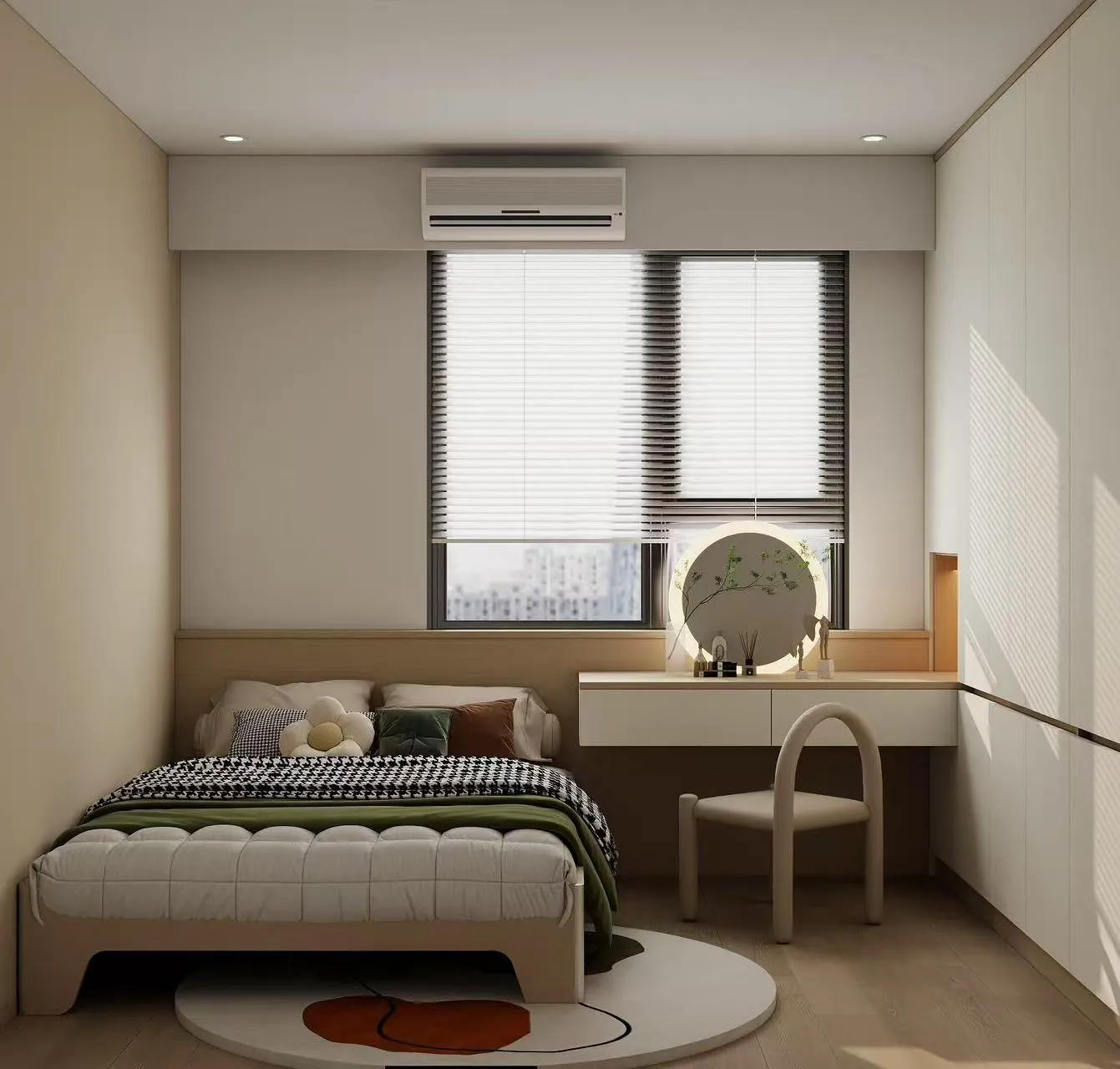 邸苑室內設計-中山之櫻 3房-主臥-北歐風