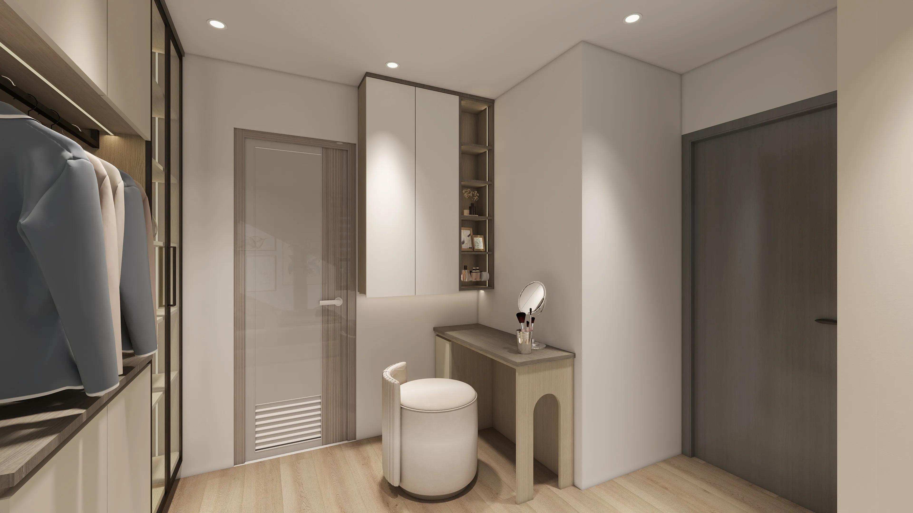 邸苑室內設計-麗晨花果山 C-主臥化妝桌-北歐&日系簡約風