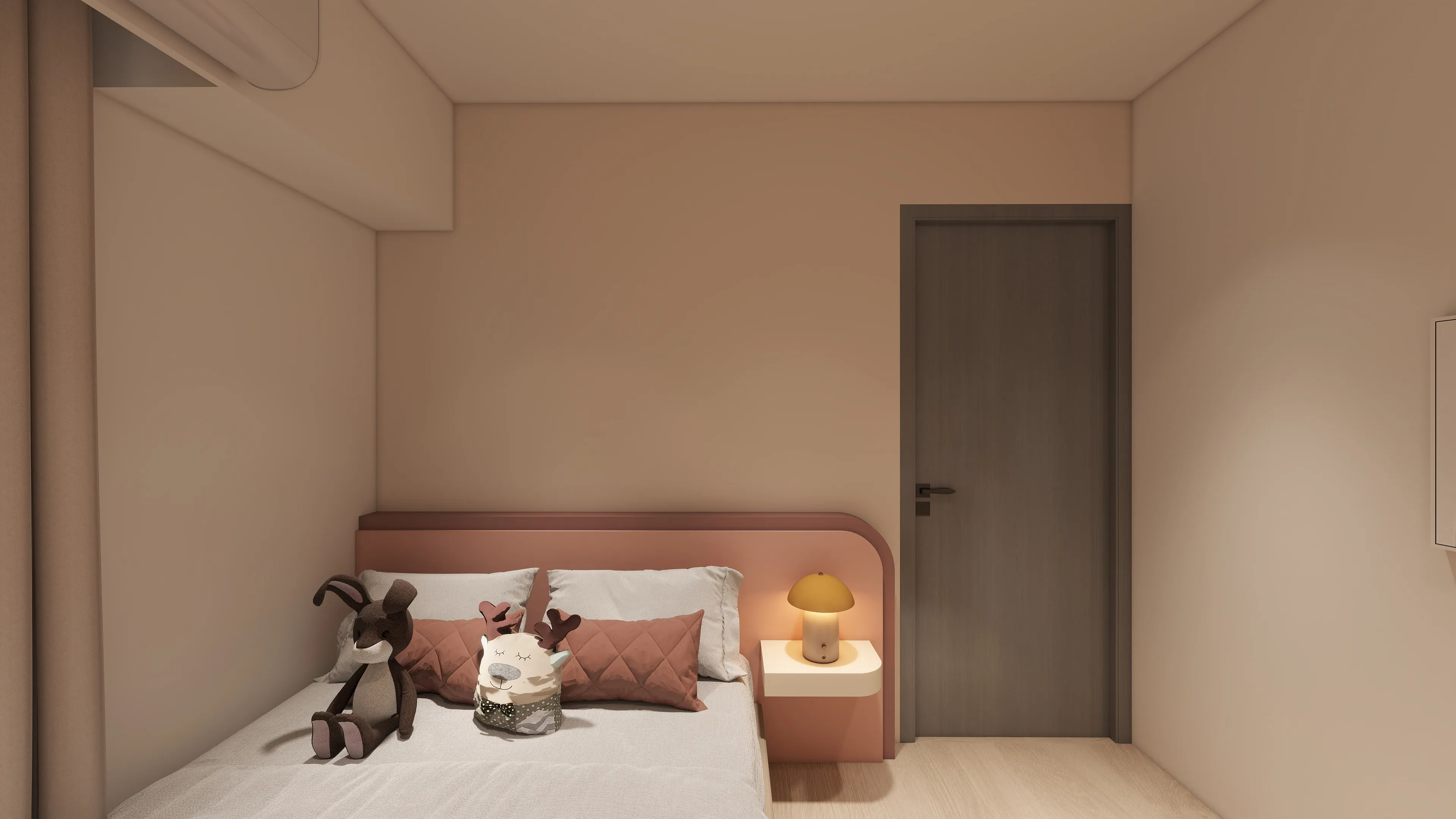 邸苑室內設計-光明苑 2房-臥室1 床頭-簡約風