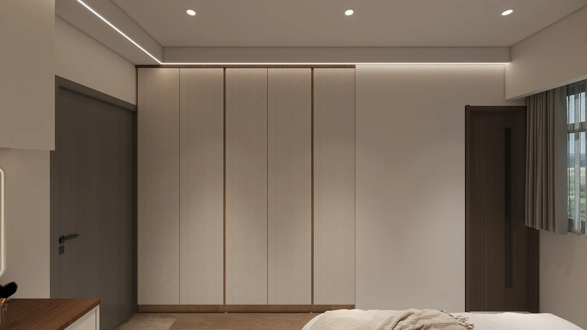 邸苑室內設計-勝興豐境 A1B1-主臥衣櫃 -北歐風