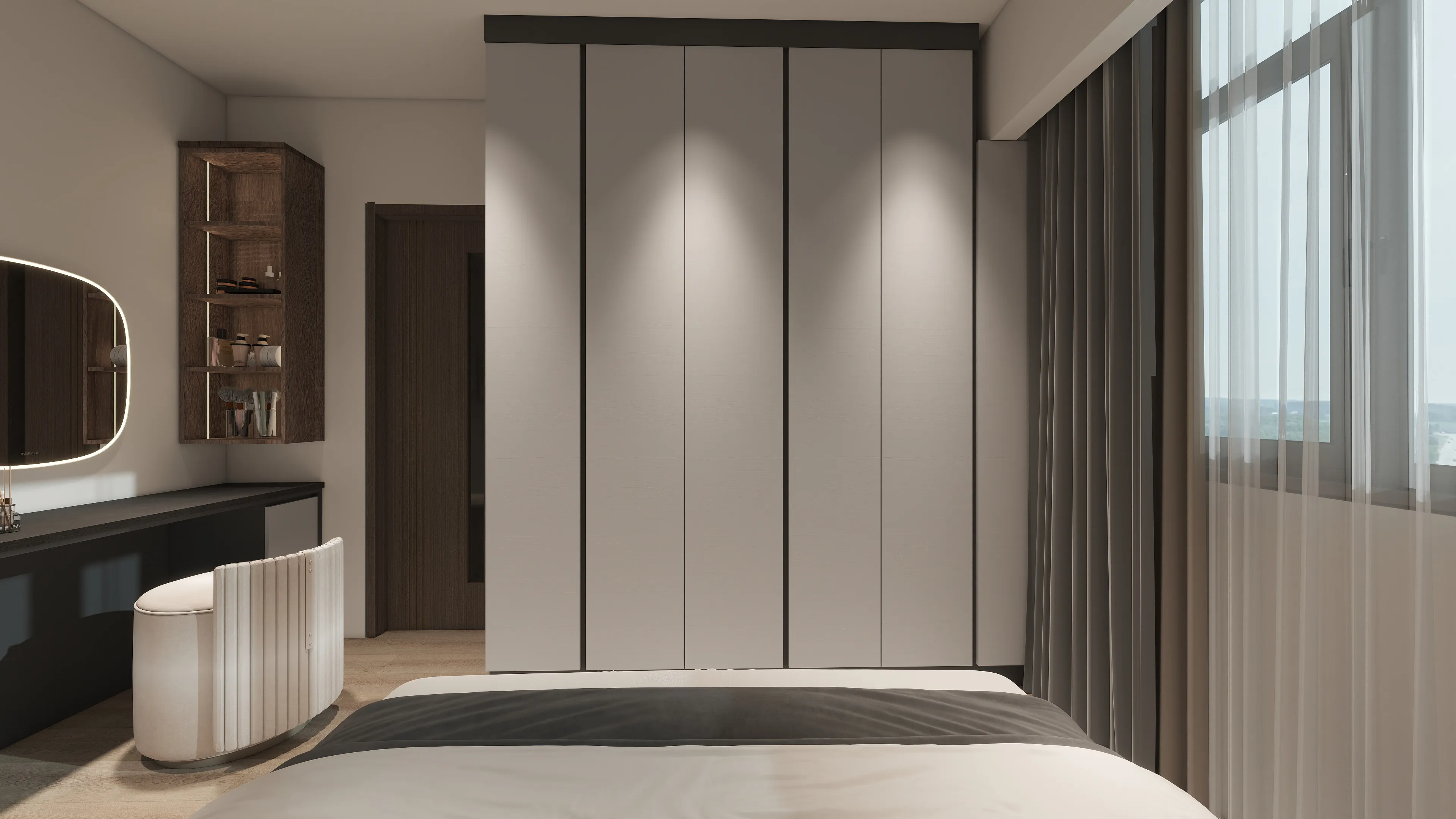 邸苑室內設計-勝興興站 3房-主臥衣櫃-簡約風