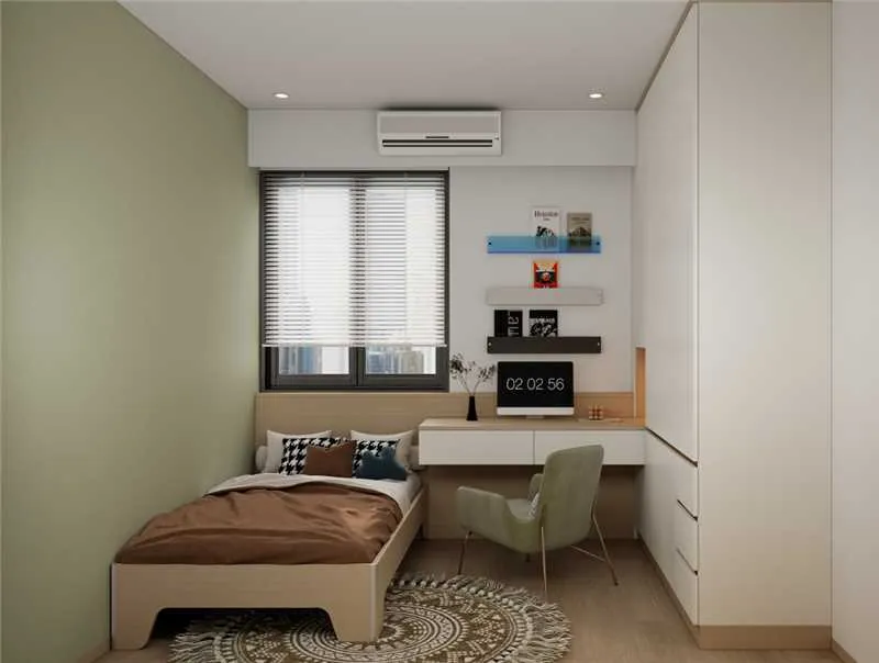 邸苑室內設計-中山之櫻 3房-次臥-北歐風