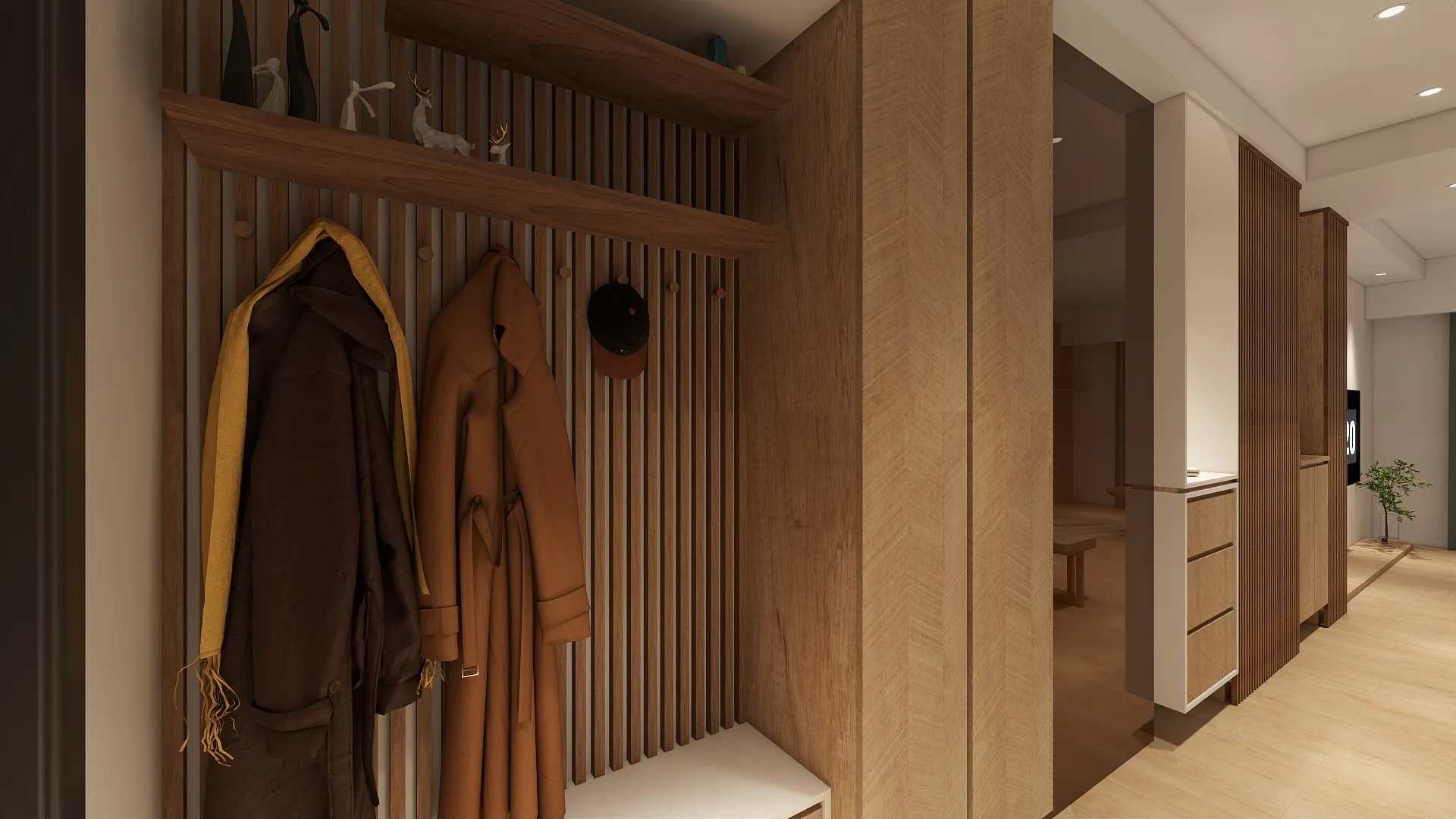 邸苑室內設計-磐興寬心 A2-玄關-日系簡約風