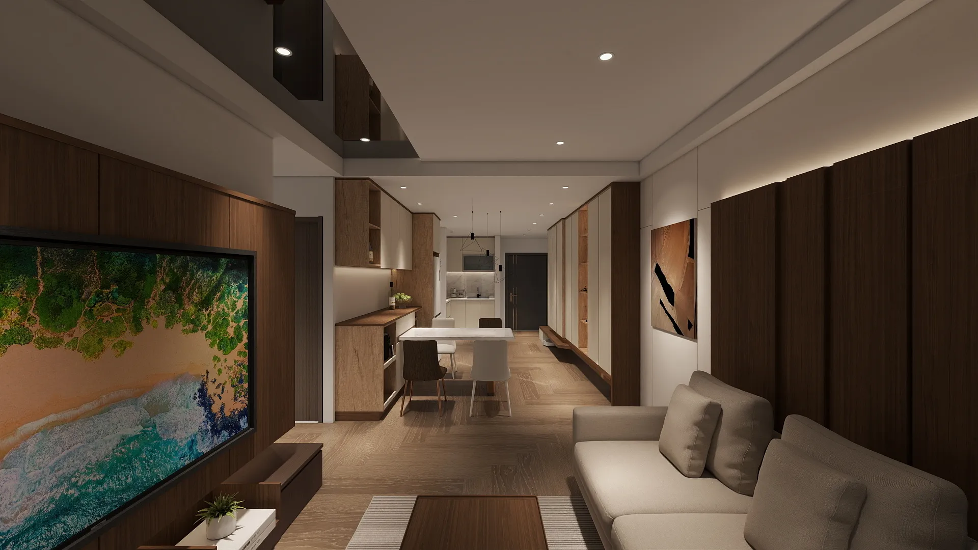 邸苑室內設計-大塊藏硯 G-客廳-現代簡約風