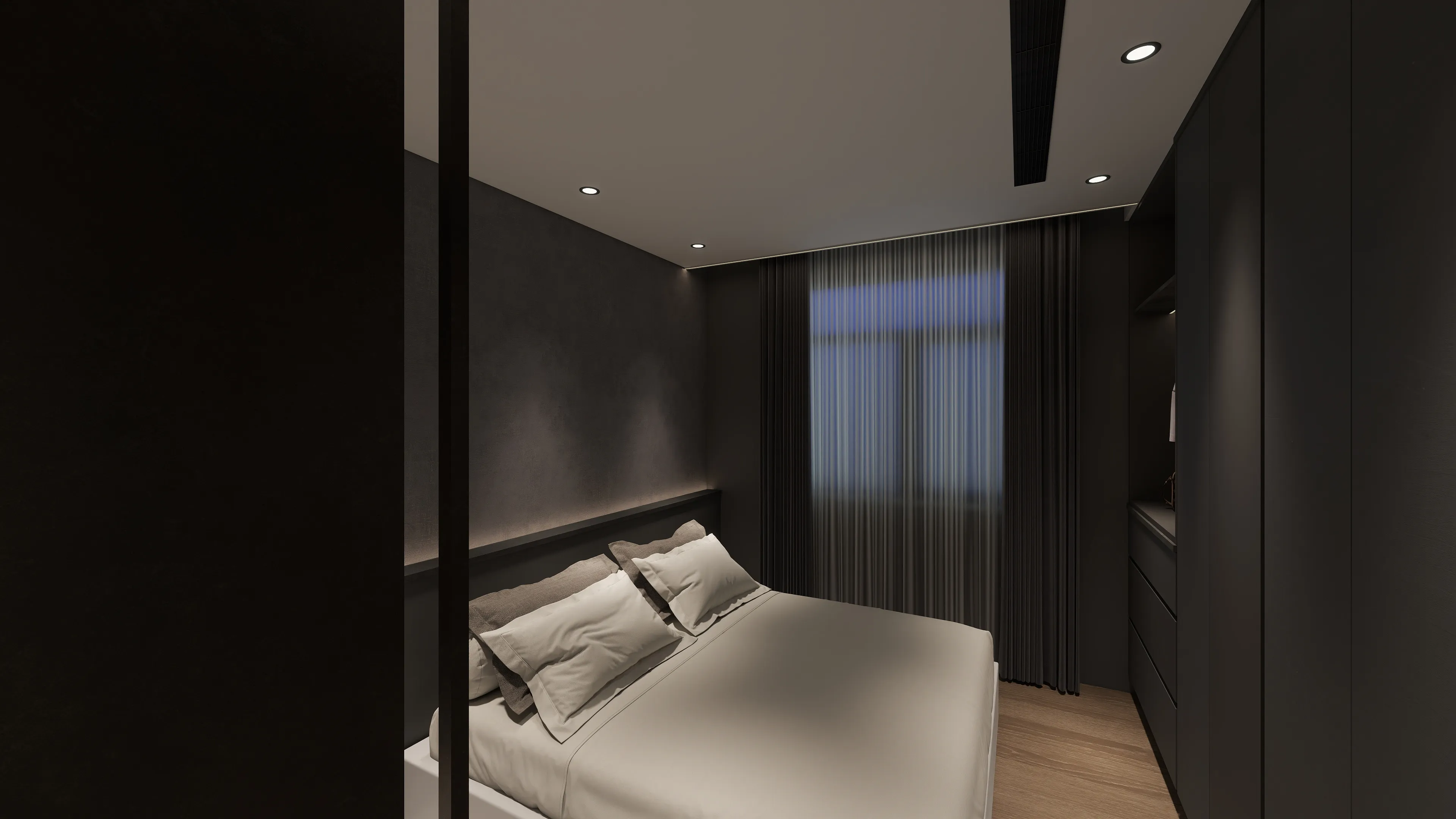 邸苑室內設計-豐邑太原YES-主臥室 床頭-現代風