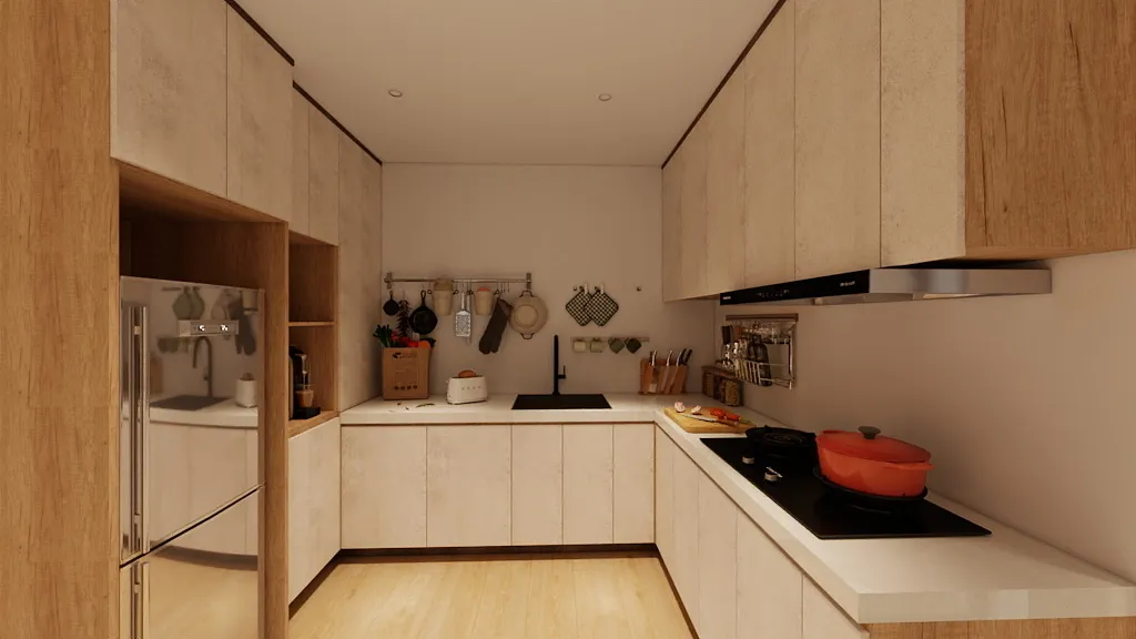 邸苑室內設計-元城上萃 2房-廚房-北歐風